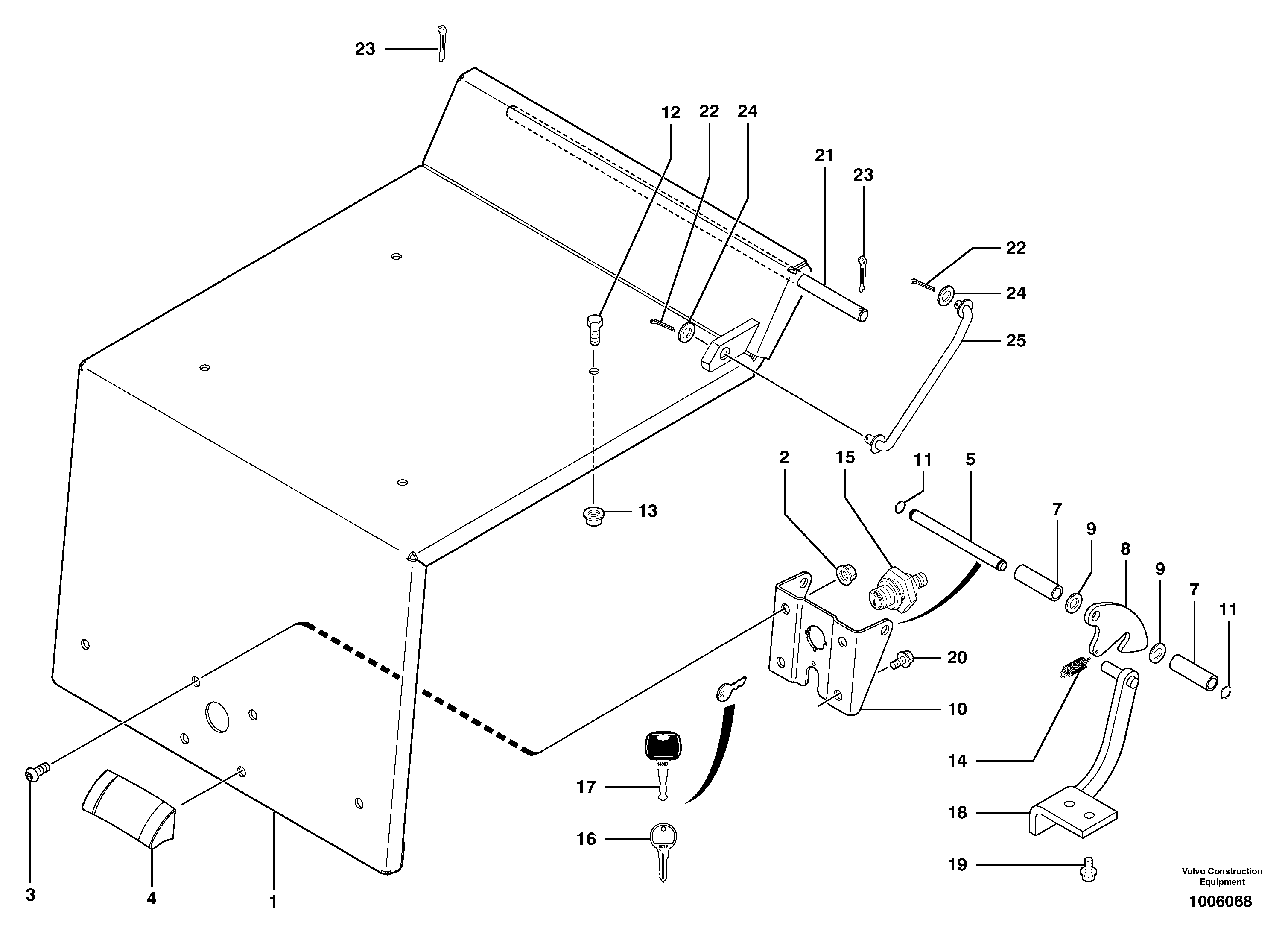 Operator's station : plating — volvo parts diagram