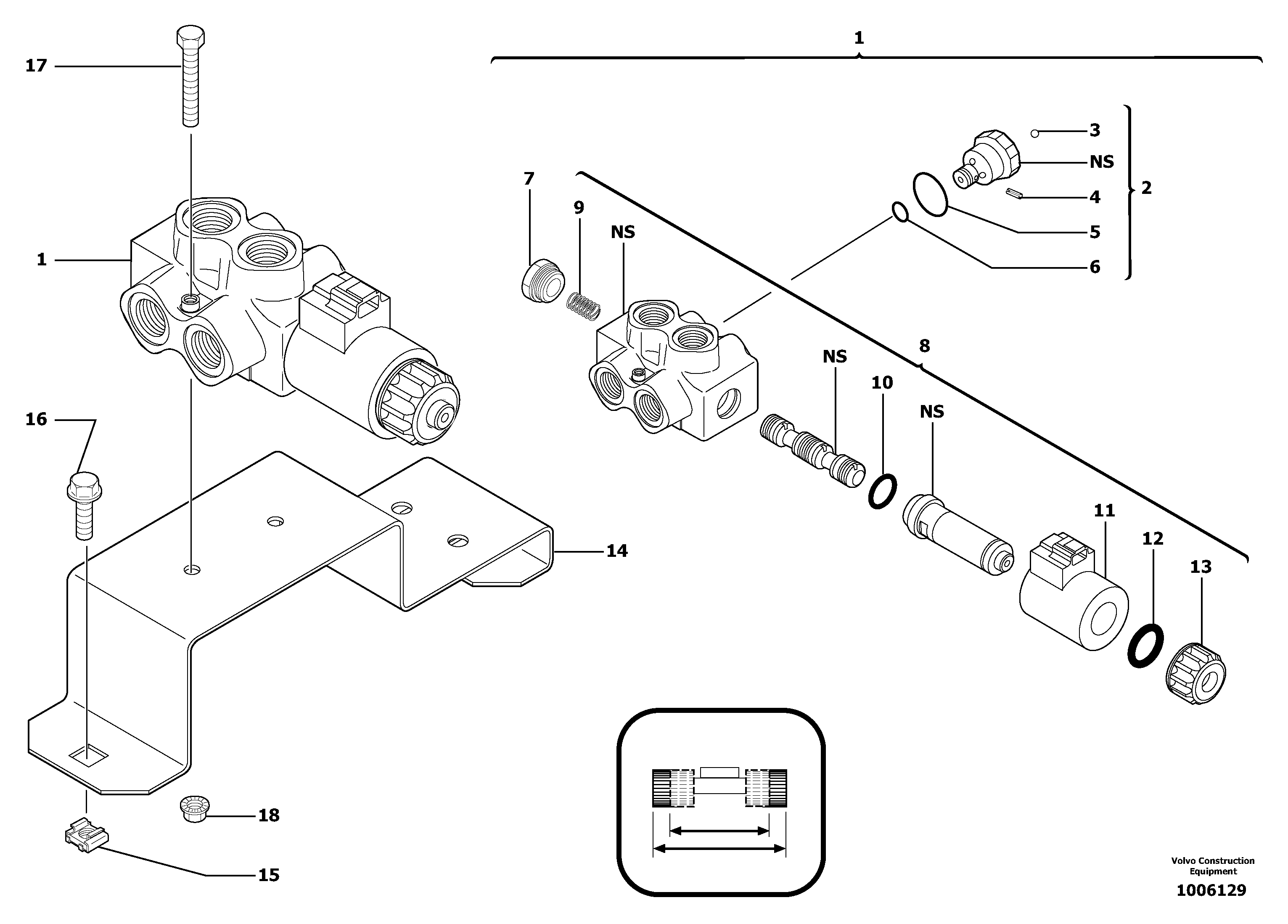 Selector / variable track — volvo parts diagram