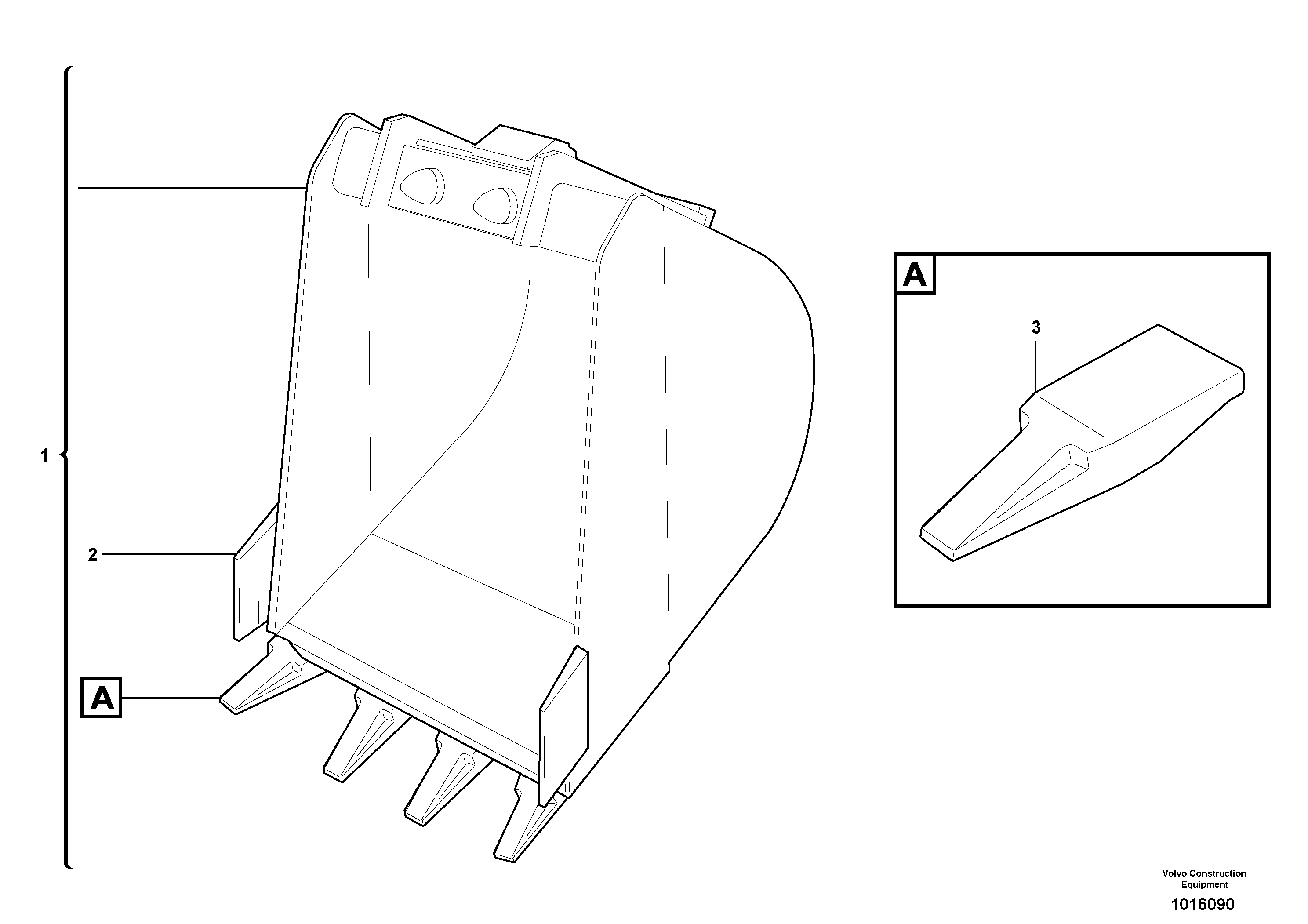 Buckets for Quickfit — volvo parts diagram