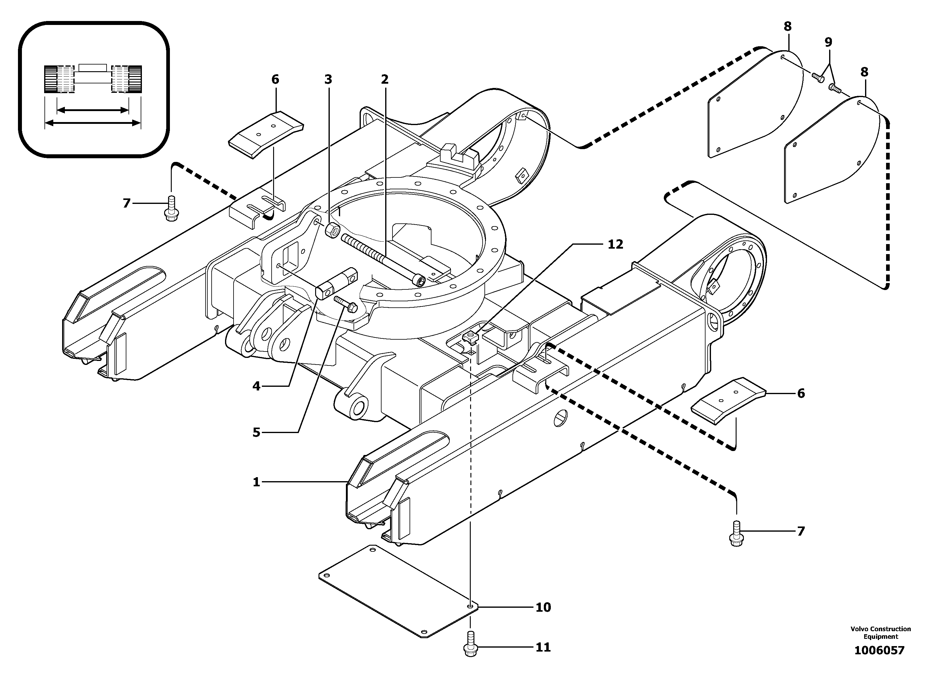 Lower frame / variable track — volvo parts diagram