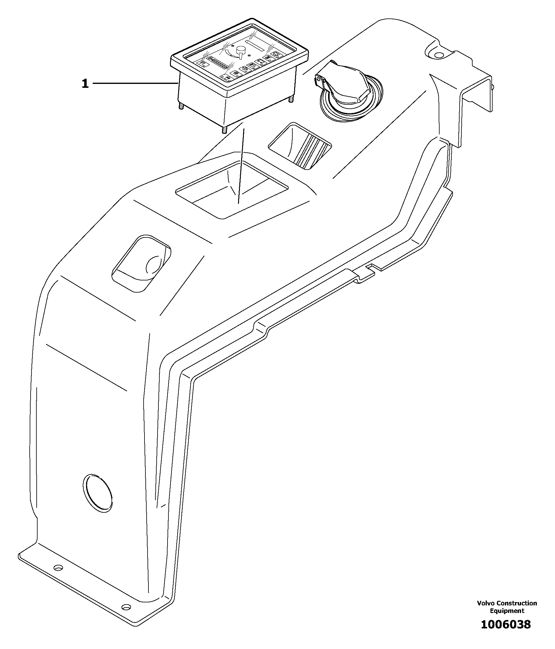 Control panel — volvo parts diagram