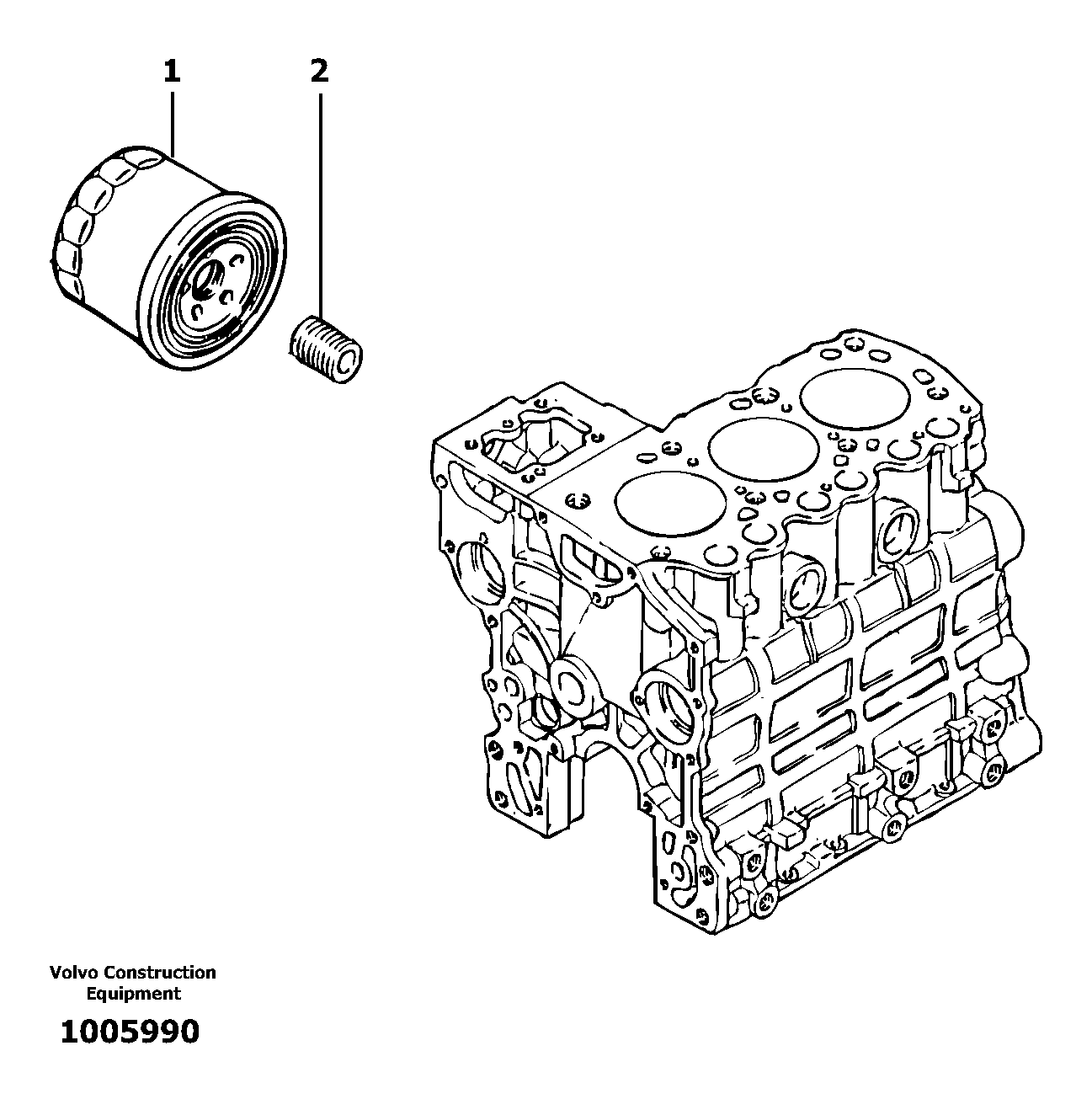 Oil filter — volvo parts diagram
