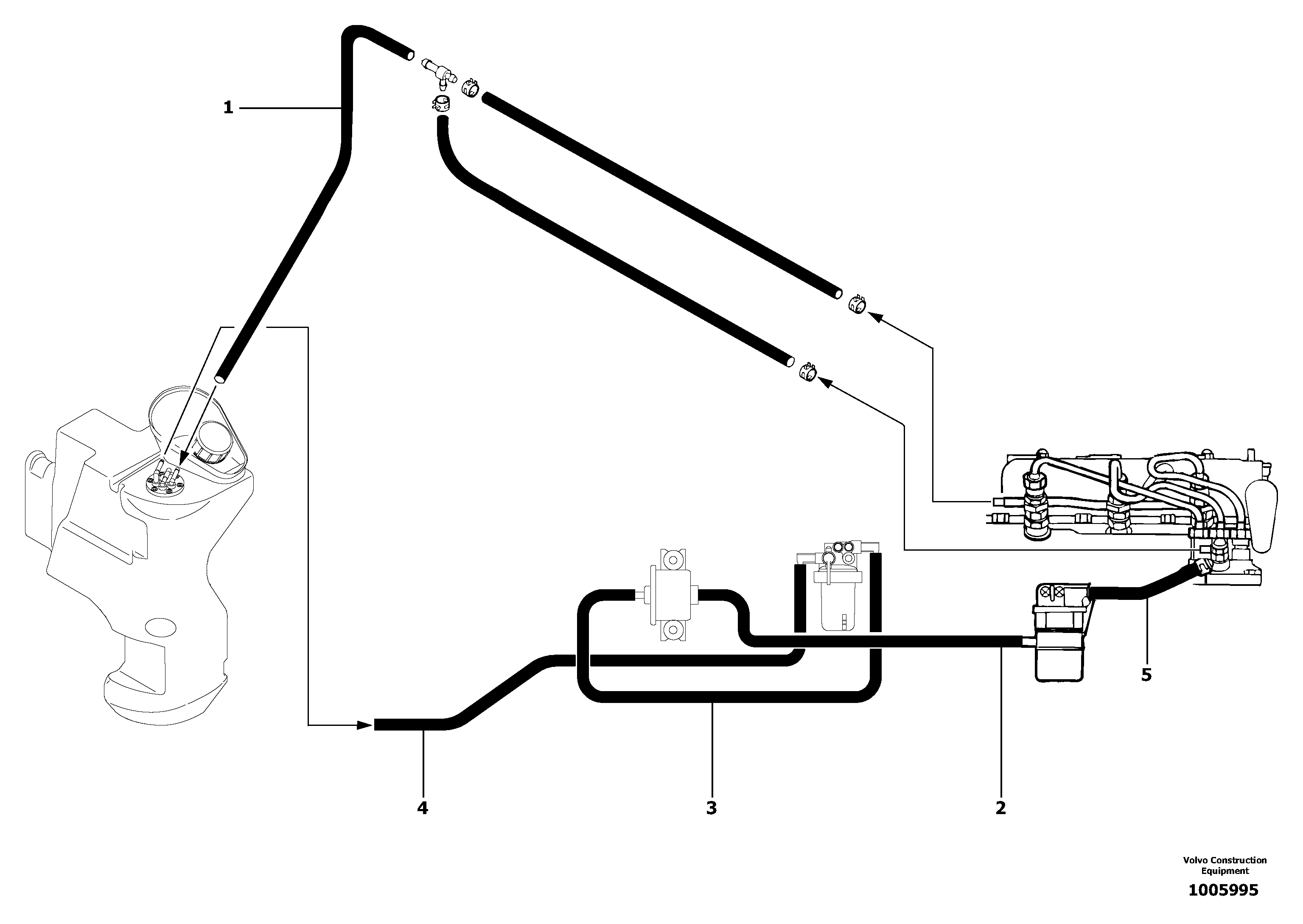 Fuel circuit — volvo parts diagram