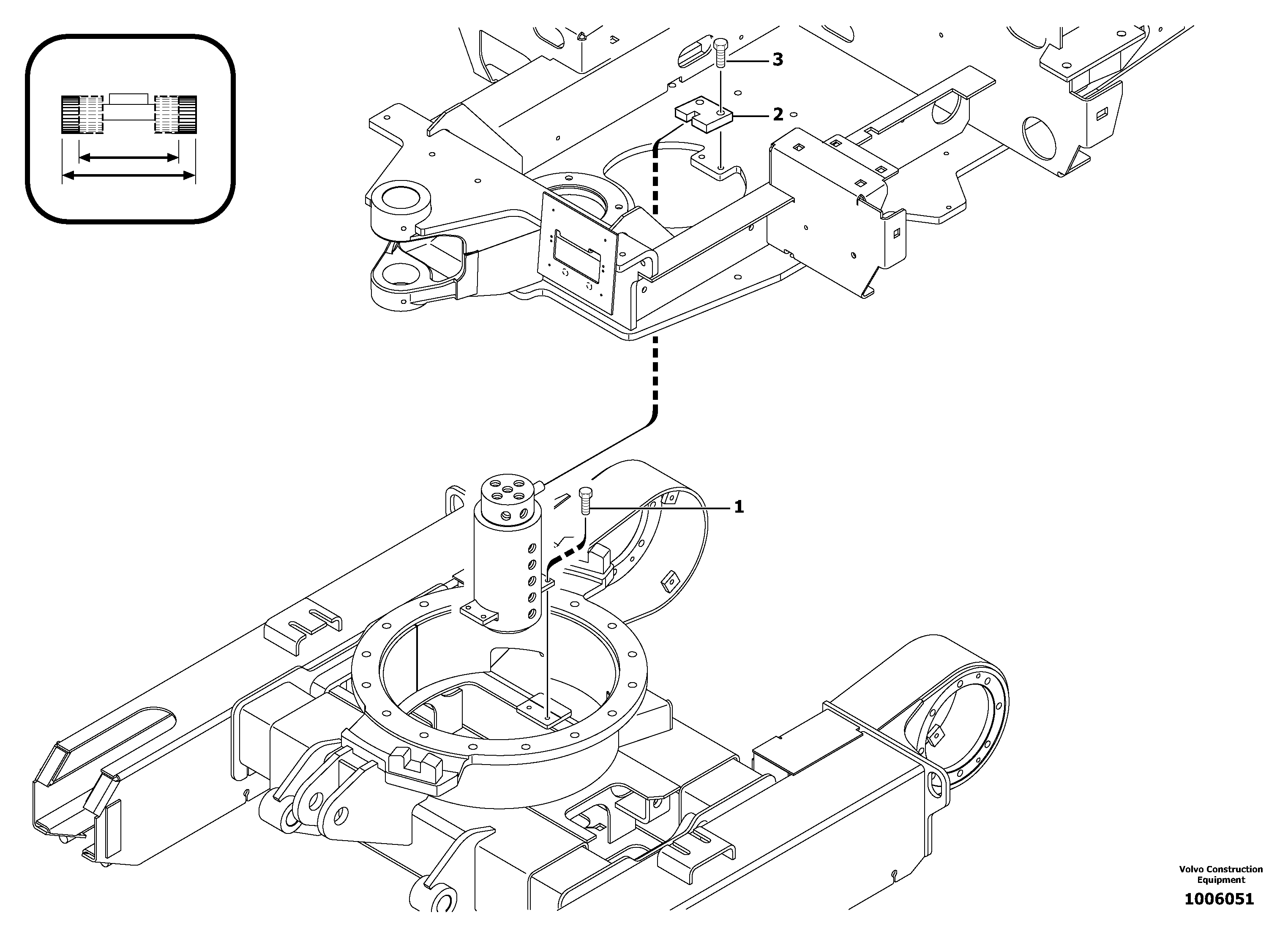 Swivel joint equipment / variable track — volvo parts diagram