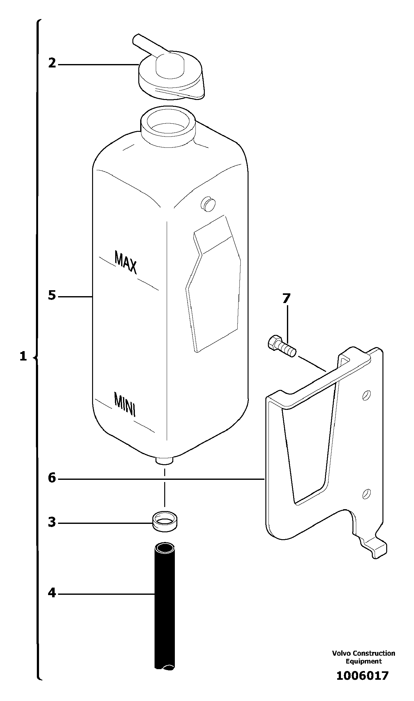 Expansion tank — volvo parts diagram
