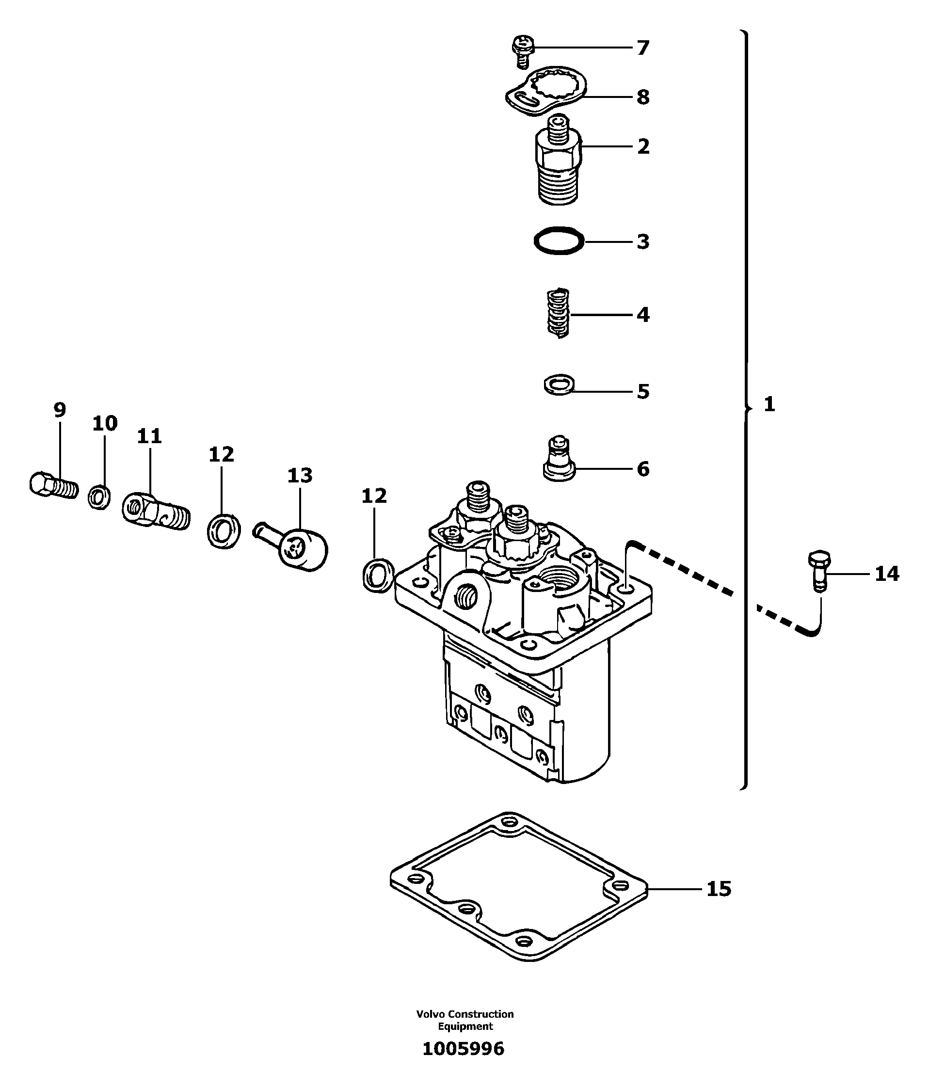 Injection pump — volvo parts diagram