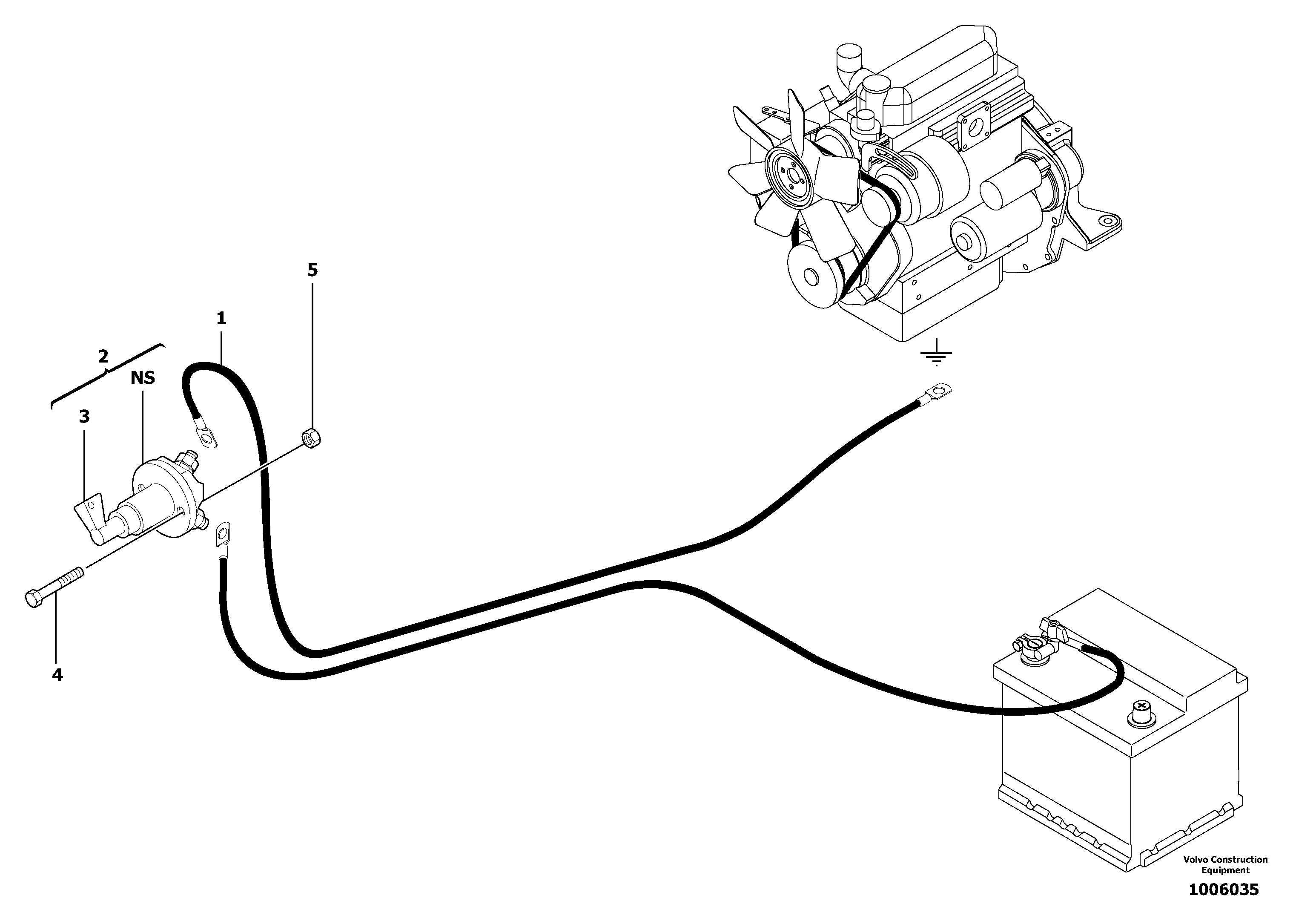 Battery cut-out — volvo parts diagram