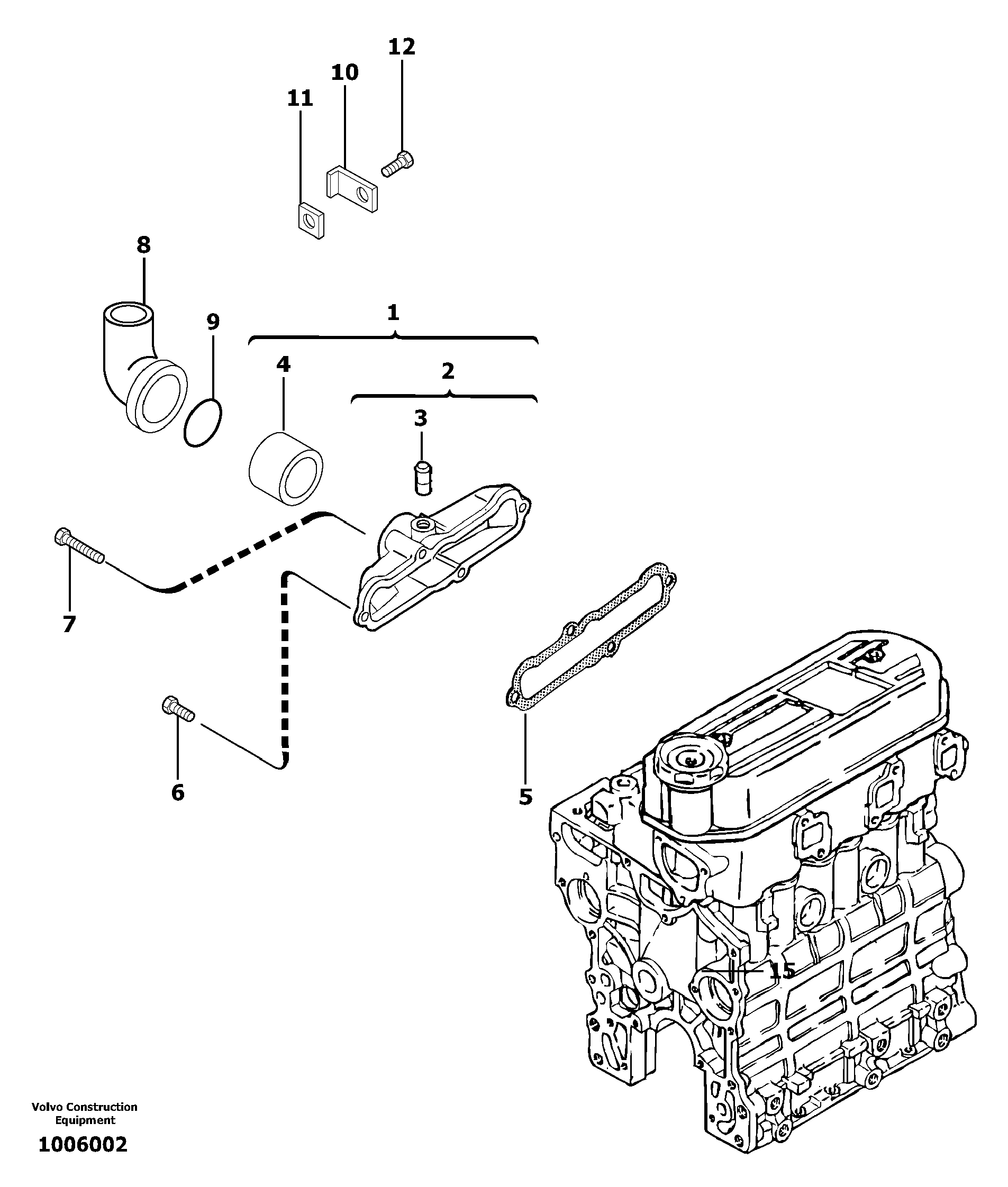 Intake manifold  L3E-W265ESB — volvo parts diagram