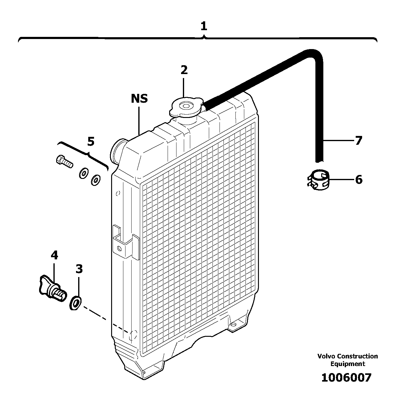 Radiator ( water ) — volvo parts diagram