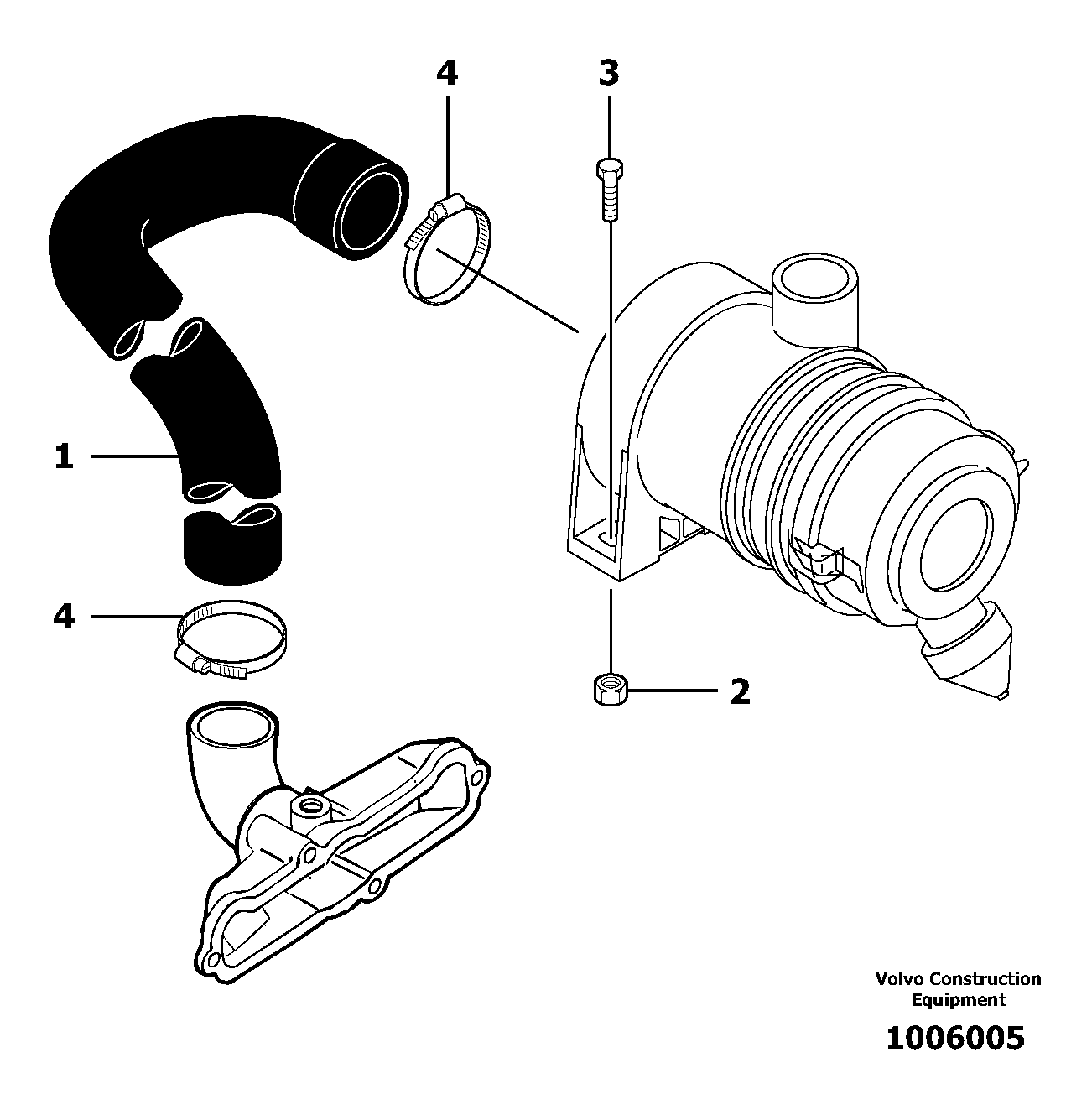 Intake / air filter — volvo parts diagram