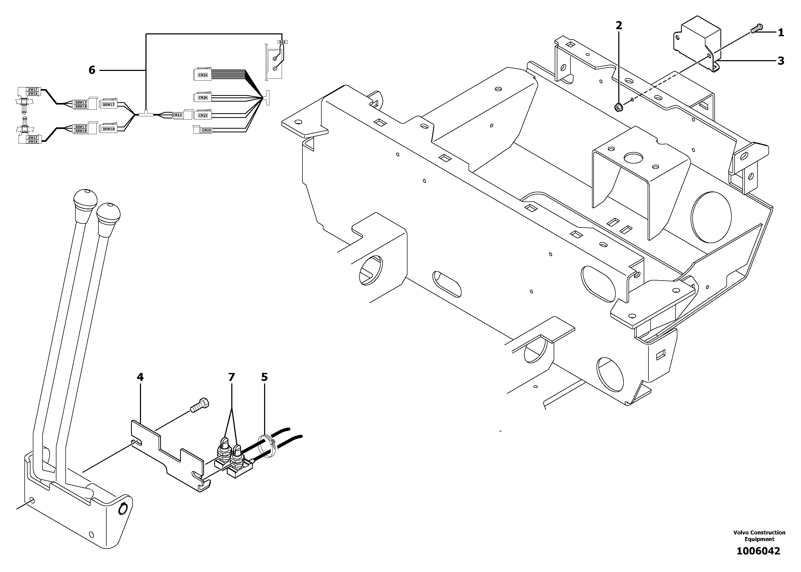 Back-up warning unit — volvo parts diagram