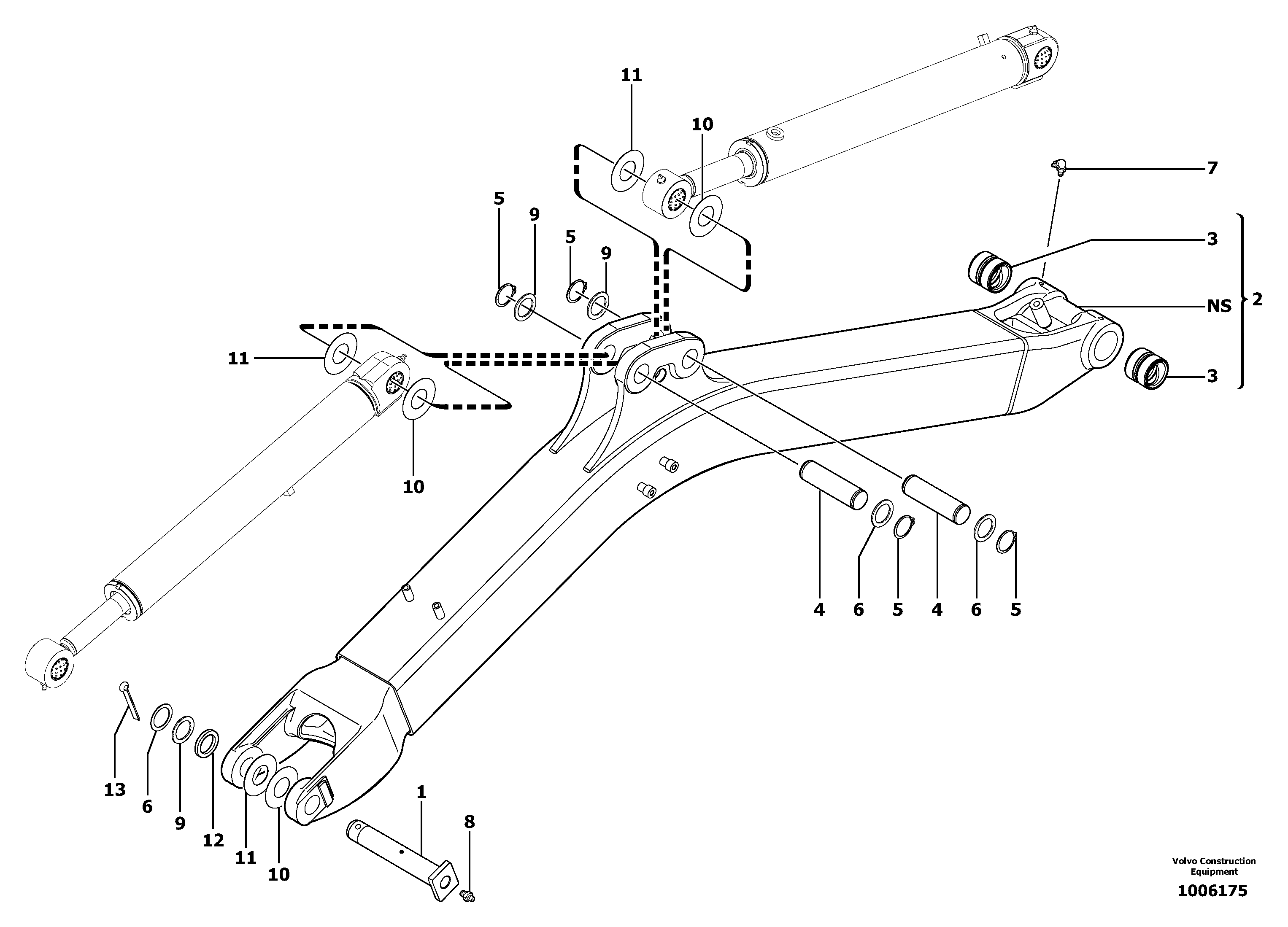 Boom — volvo parts diagram