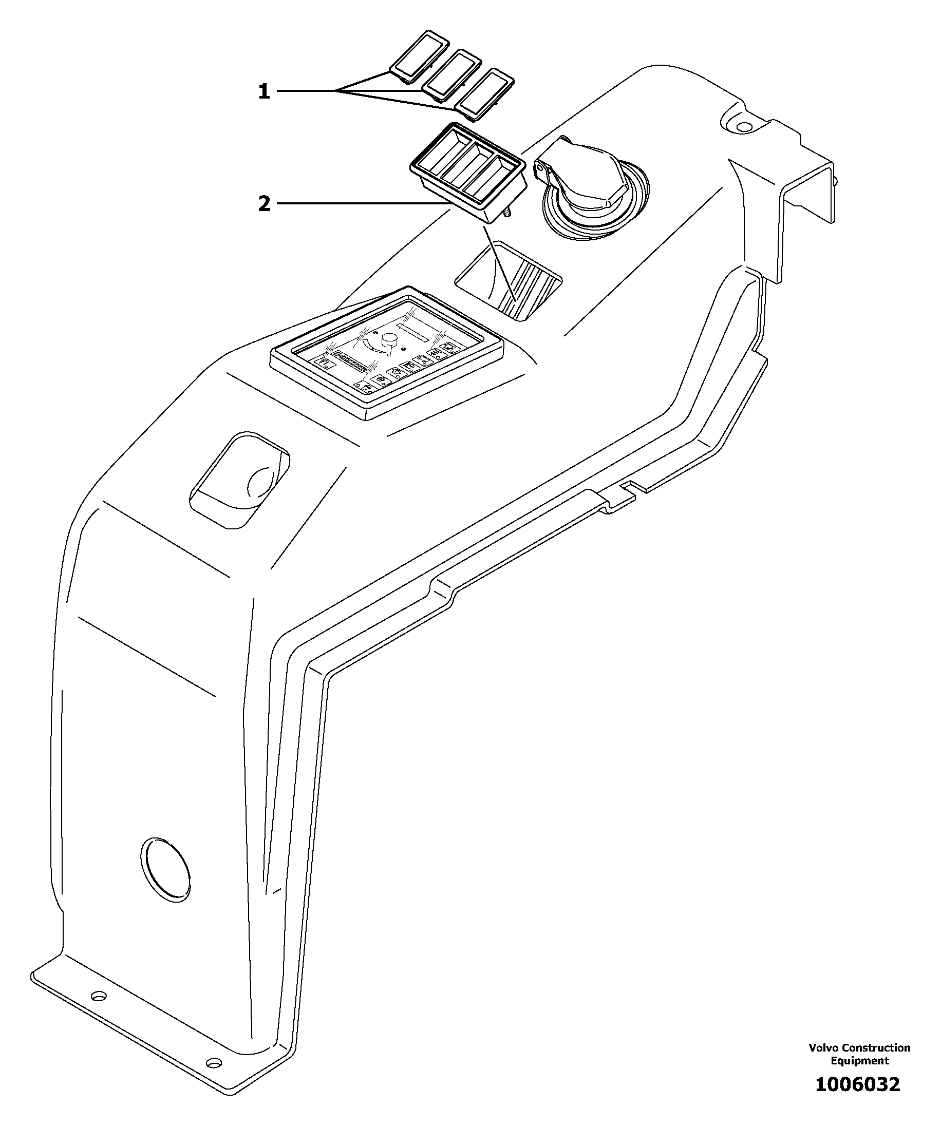 Operator's station : instrument panel ( right ) — volvo parts diagram