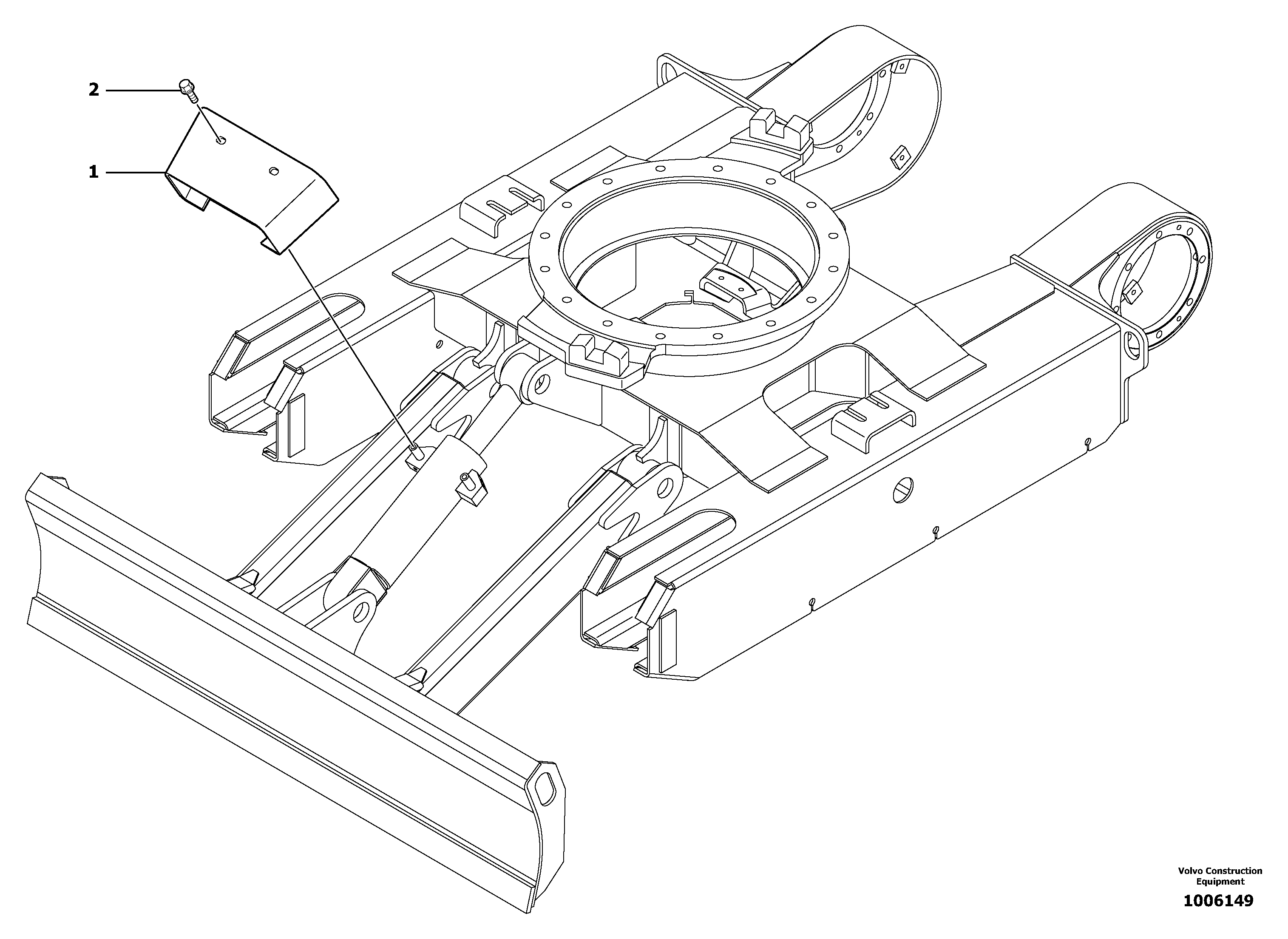 Cylinder rod protection — volvo parts diagram