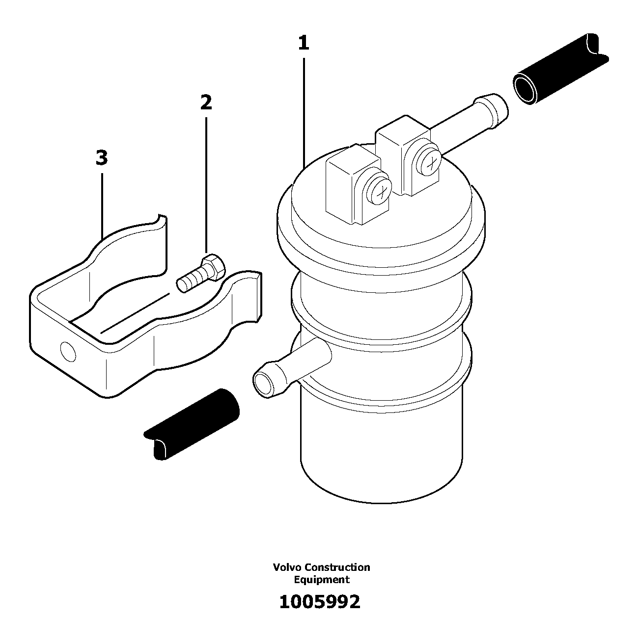 Fuel filter — volvo parts diagram