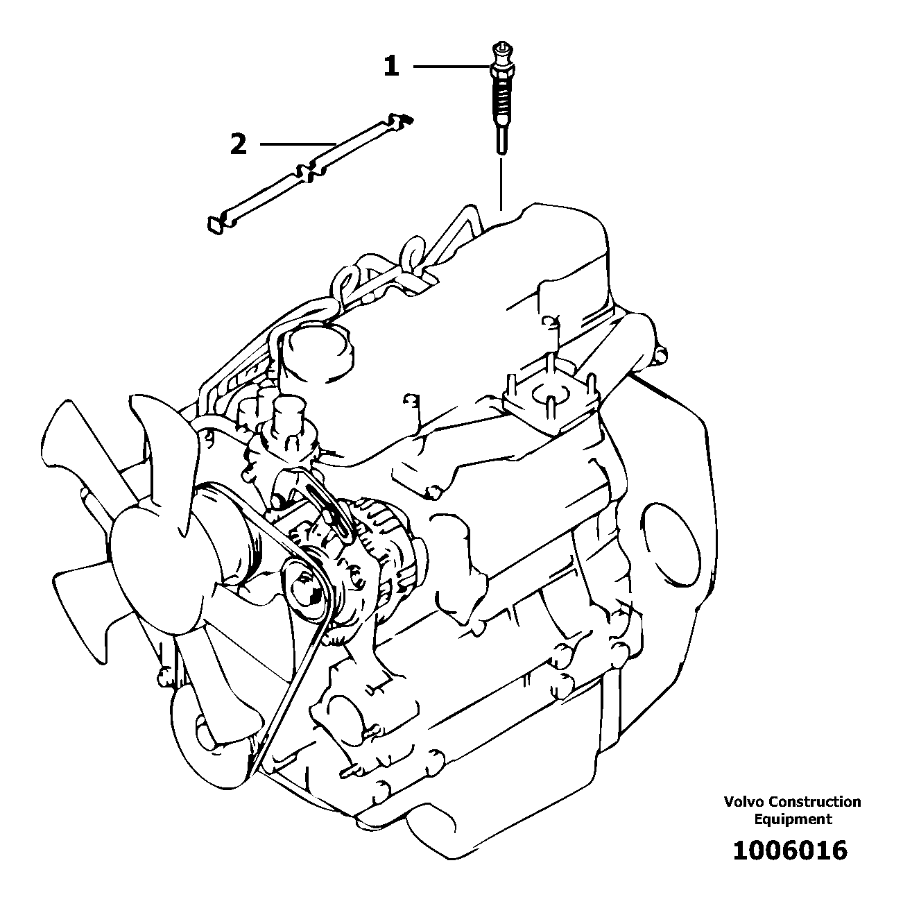 Preheating coil — volvo parts diagram