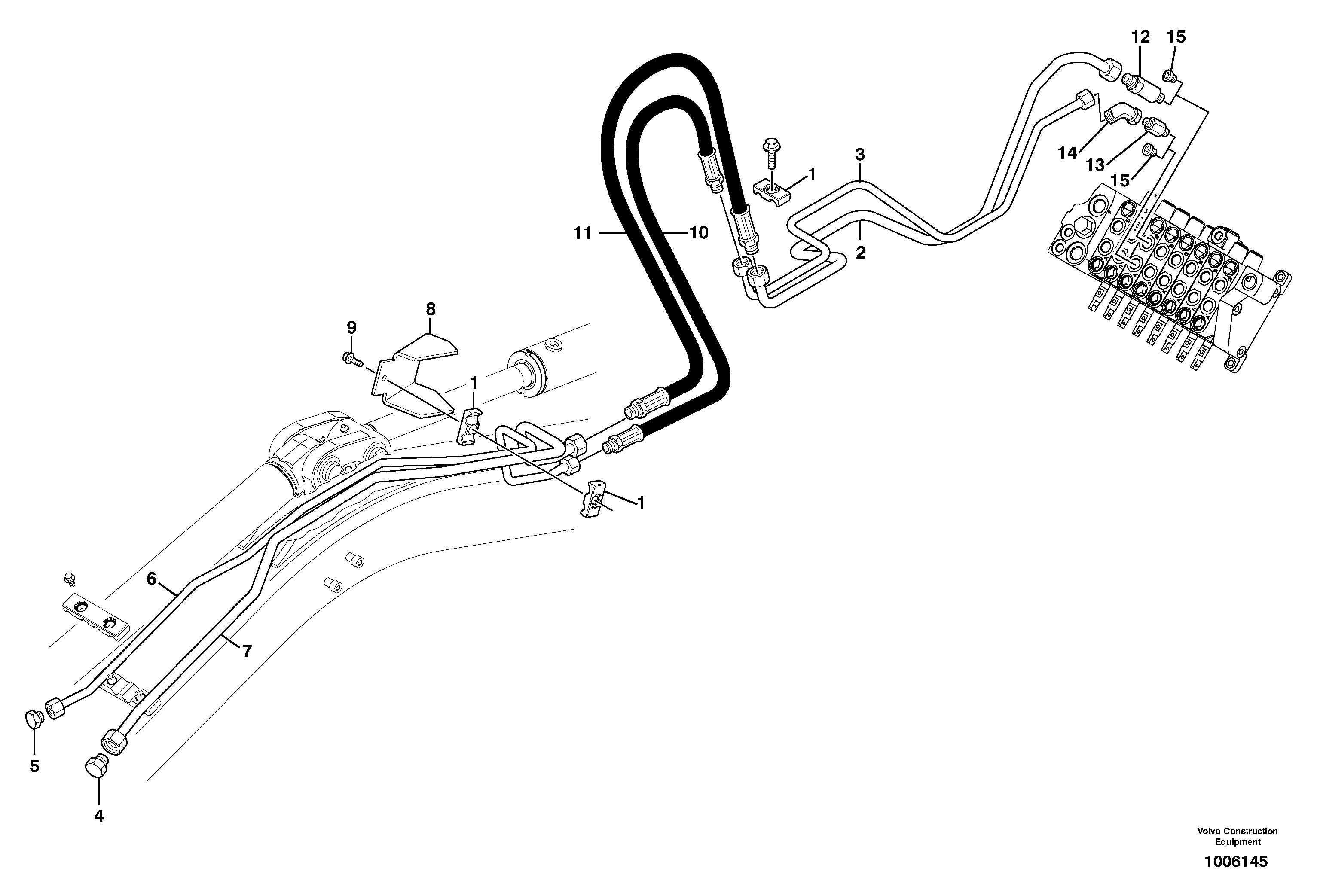 Hydraulic circuit ( accessories ) — volvo parts diagram