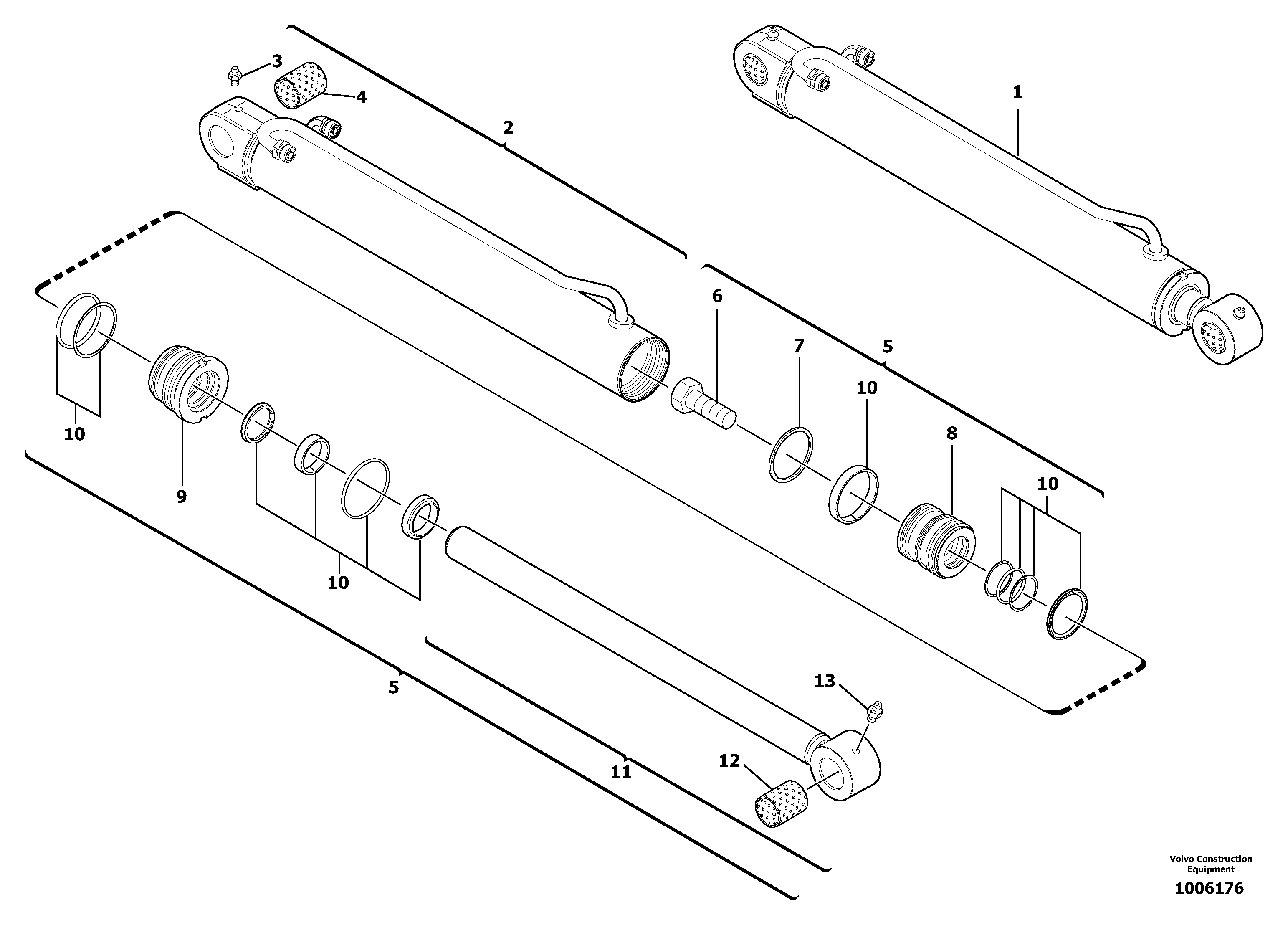 Boom cylinder — volvo parts diagram