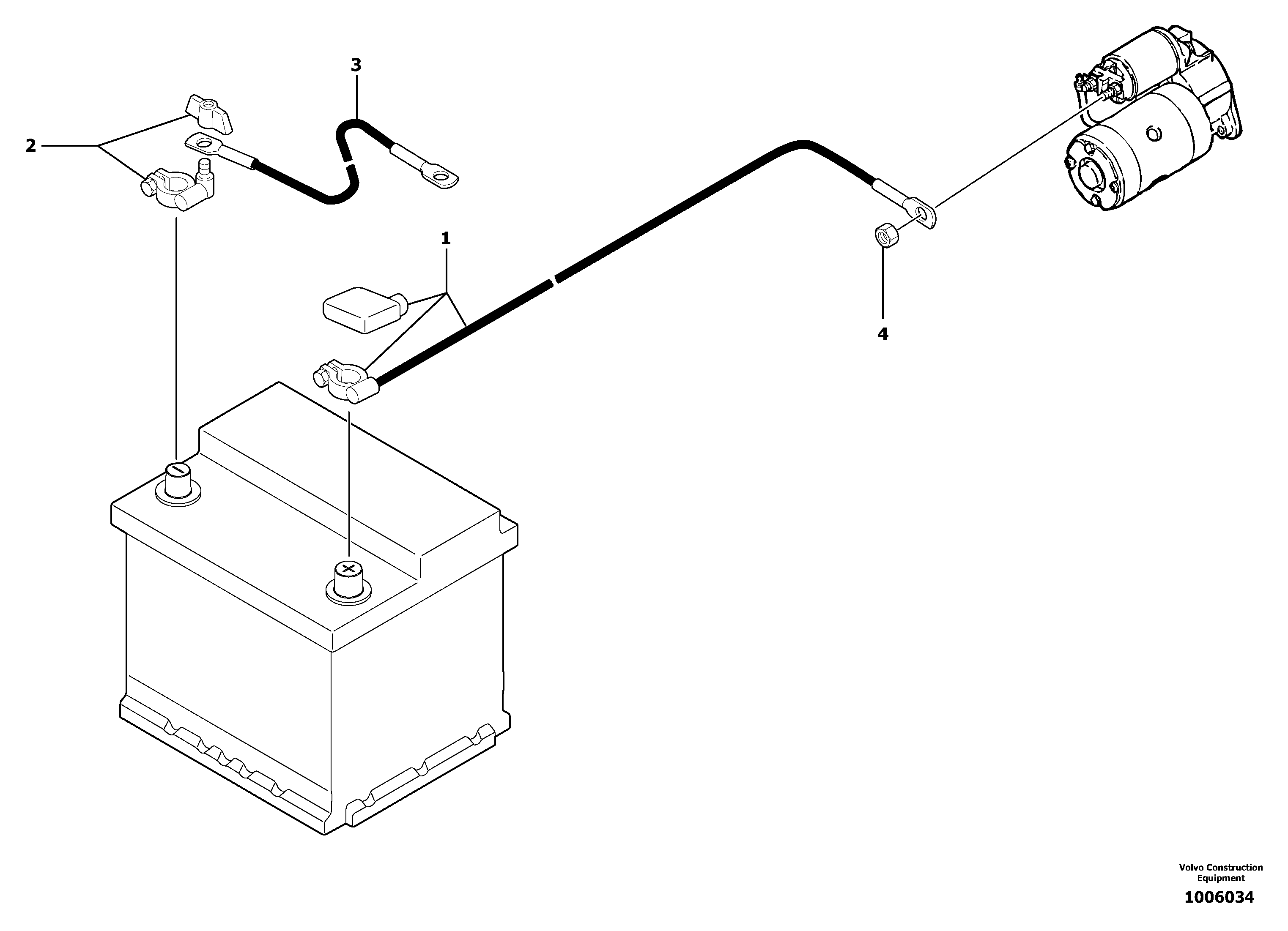 Electrical system / battery — volvo parts diagram