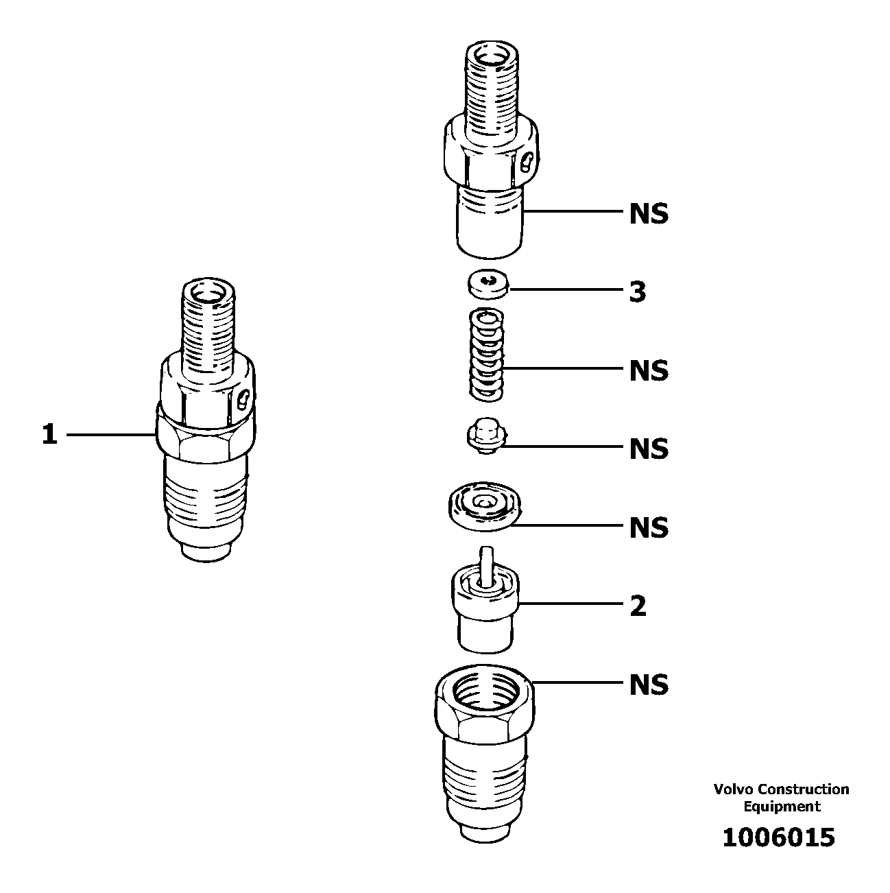 Injector — volvo parts diagram