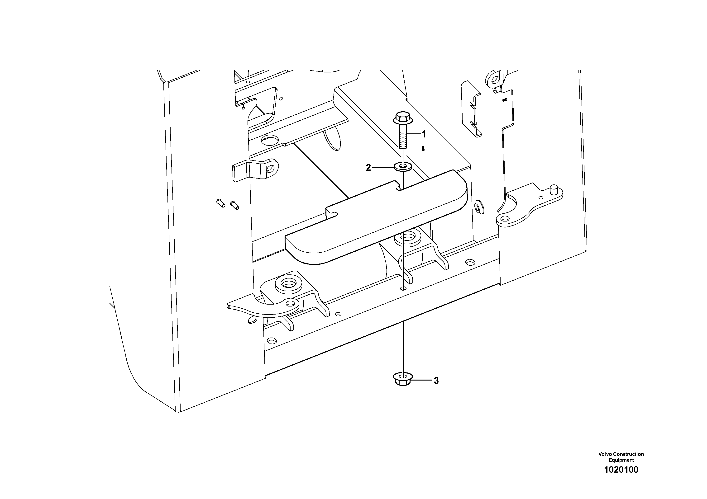 Rear hitch and counterweight 11840306 — volvo parts diagram