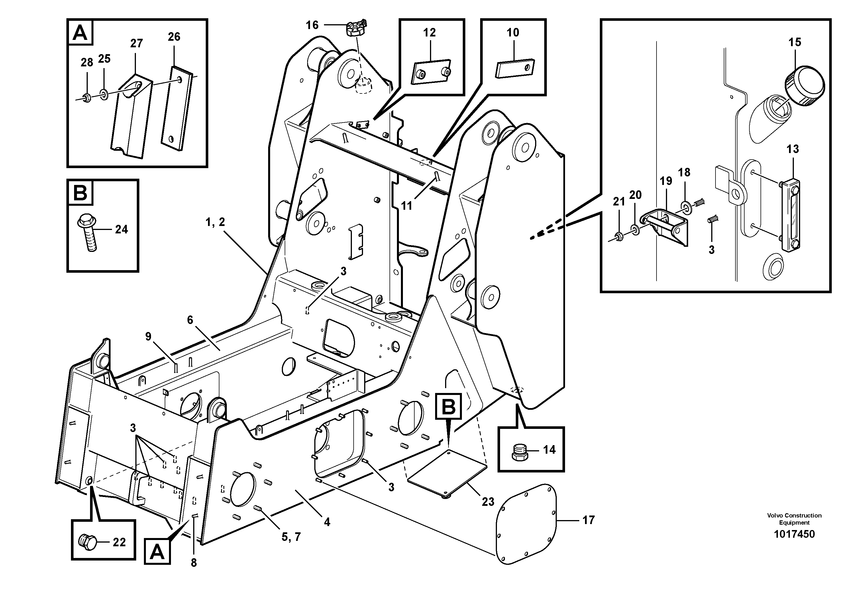 Frame — volvo parts diagram