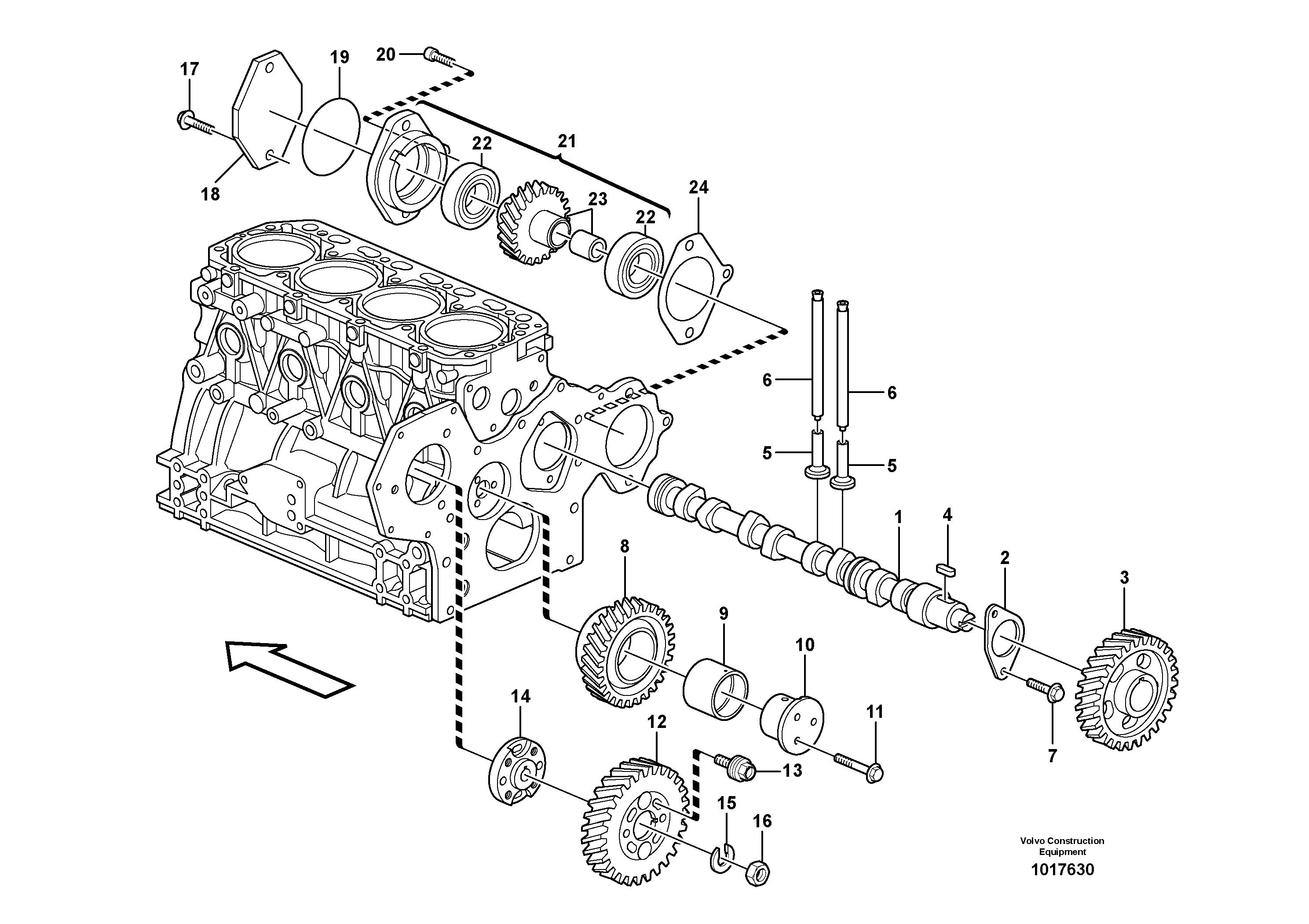 Valve mechanism — volvo parts diagram