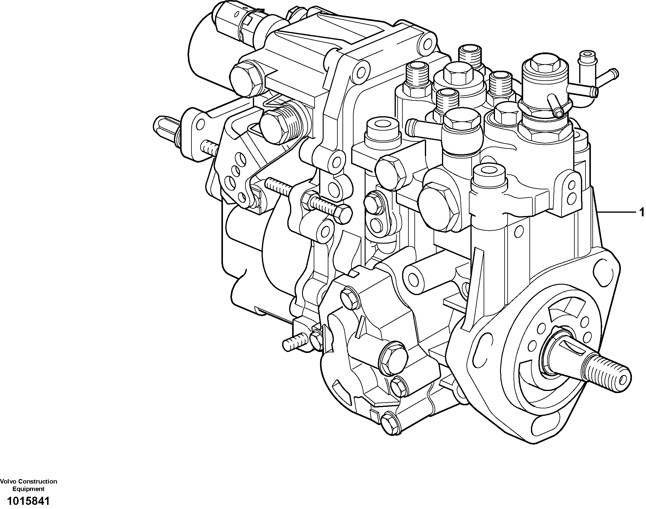 Injection pump — volvo parts diagram