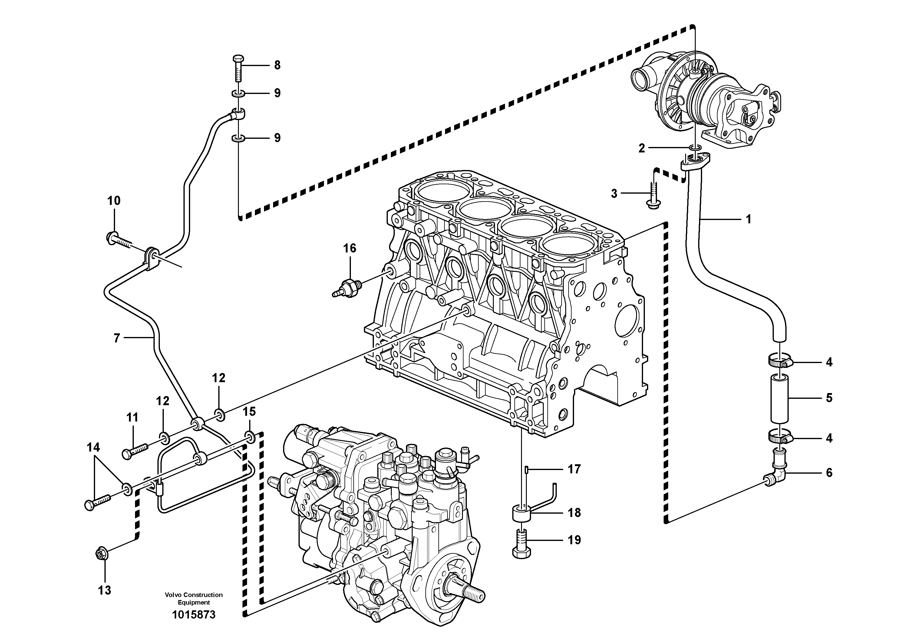 Lubricating oil system — volvo parts diagram