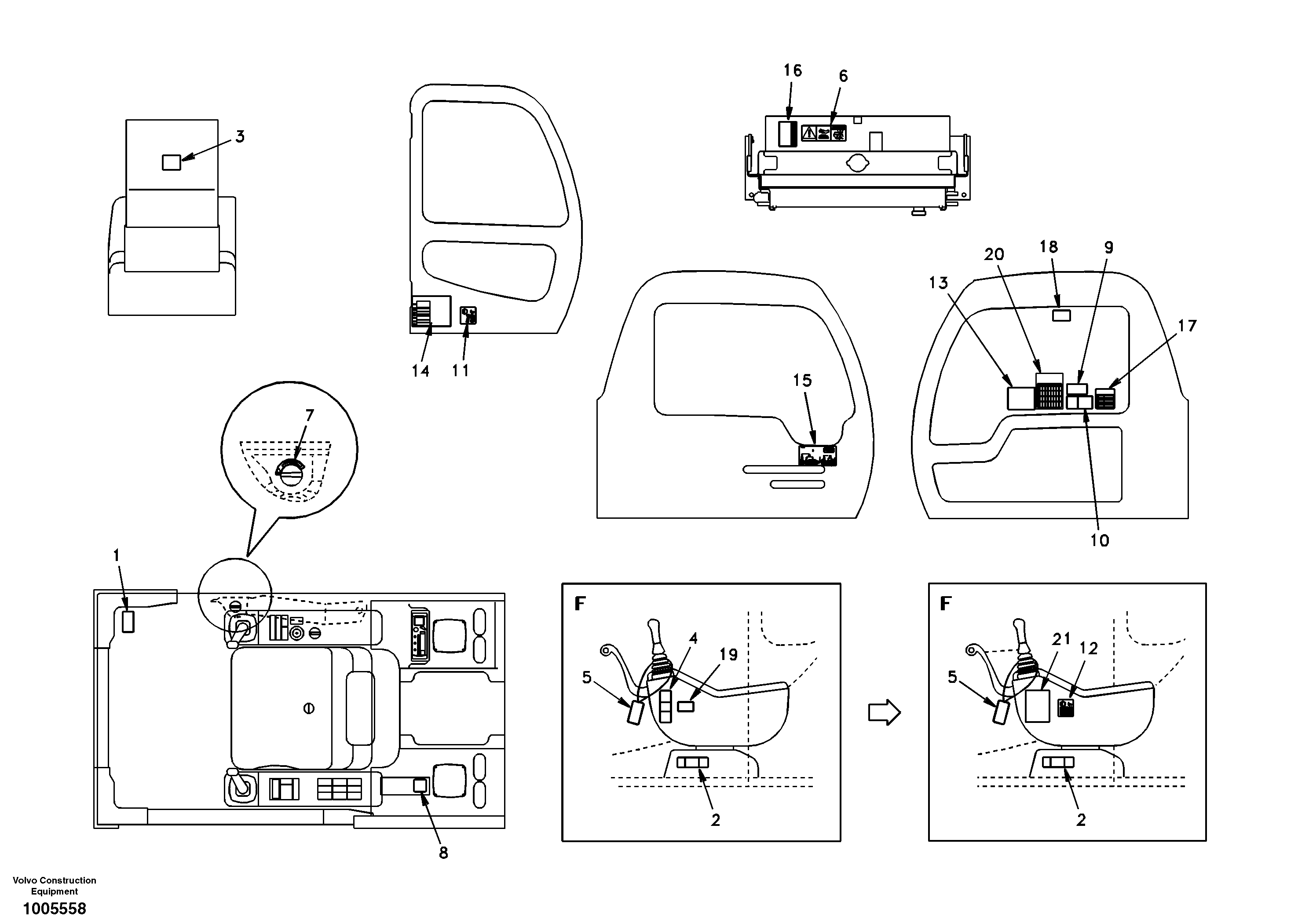 Decal, inner location DG03A004 INT,STD (EXCL KOREA/USA/EUROPE) — volvo parts diagram
