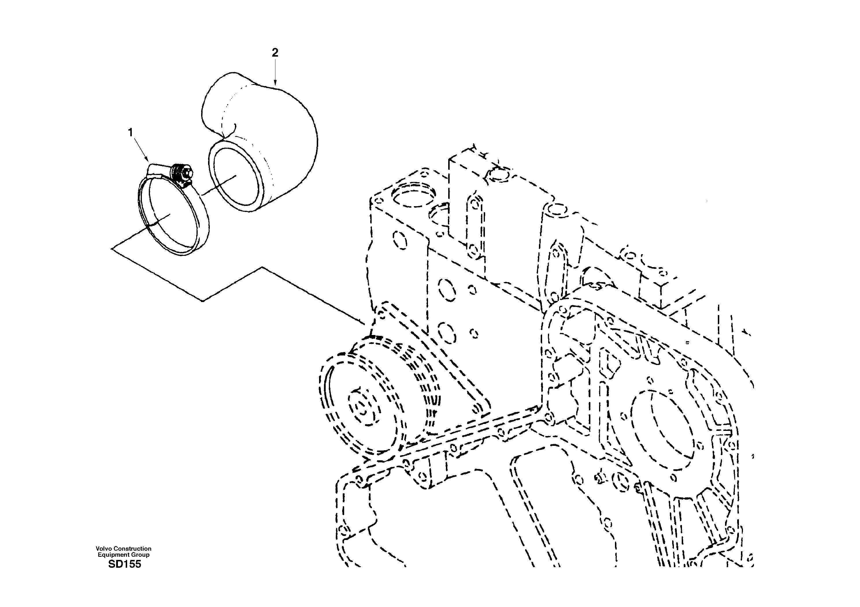 Water inlet connection — volvo parts diagram
