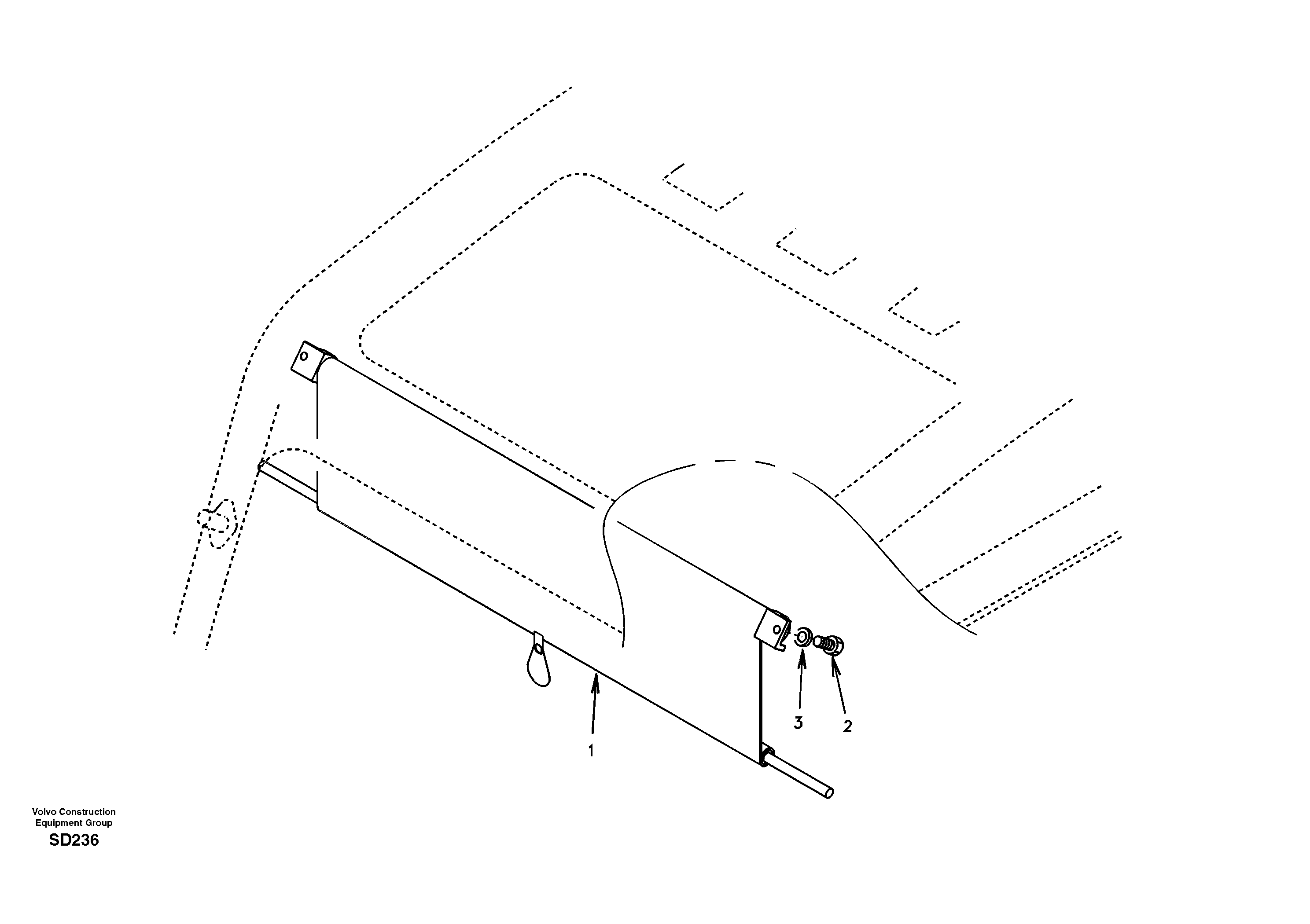 Sun visor interior DG08H001 USA/EUROPE,STD — volvo parts diagram