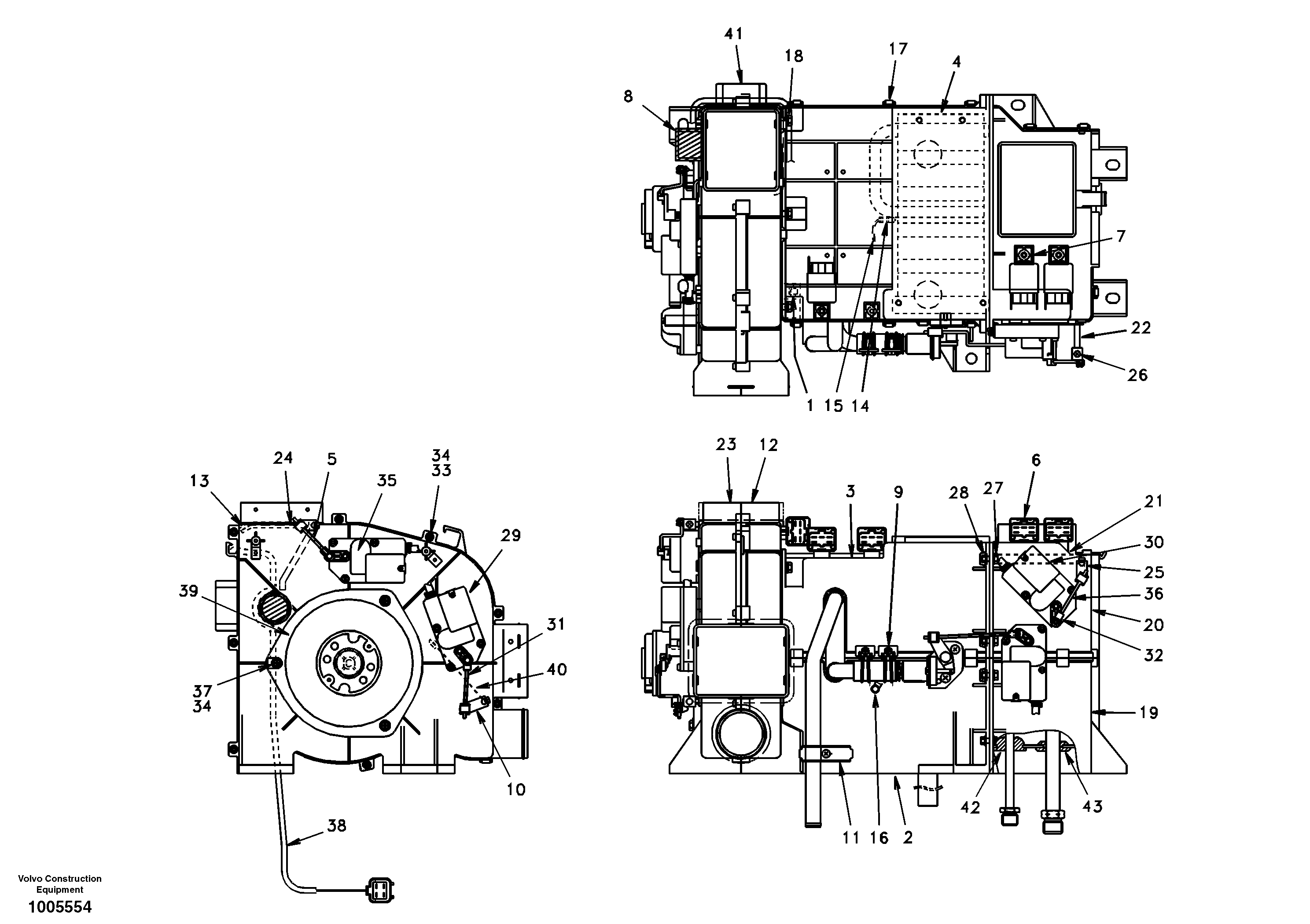 Cooling unit  DG08D001 E.ASIA,STD — volvo parts diagram