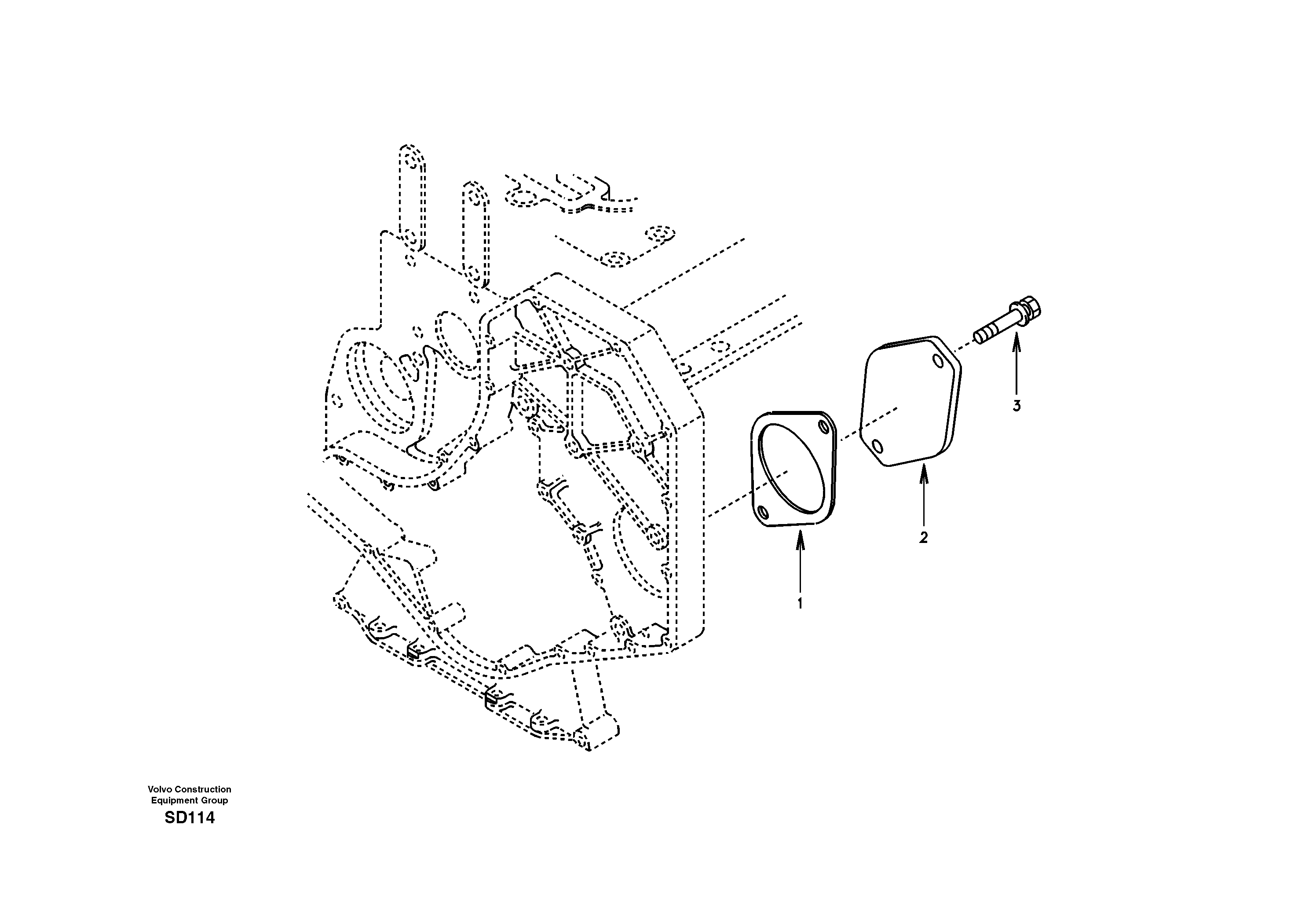 Power take-off cover — volvo parts diagram