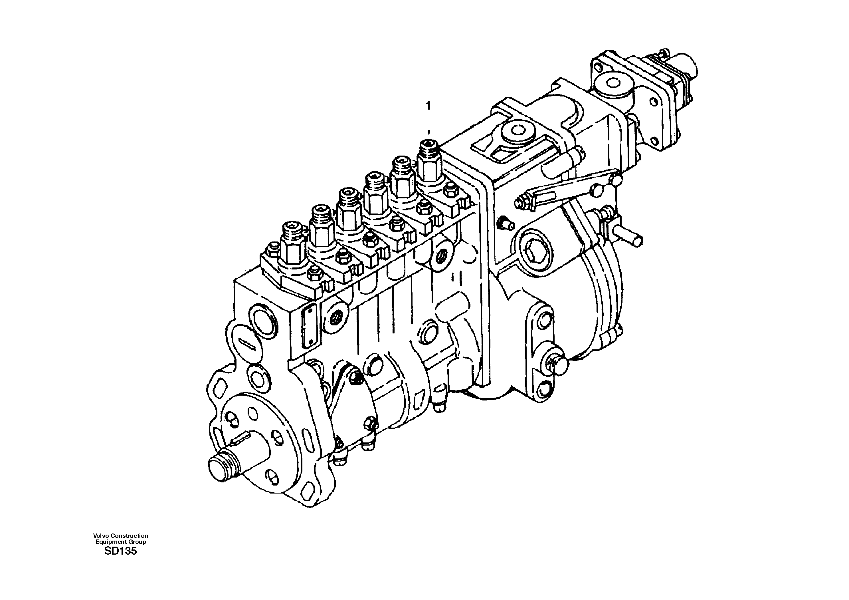 Injection pump — volvo parts diagram