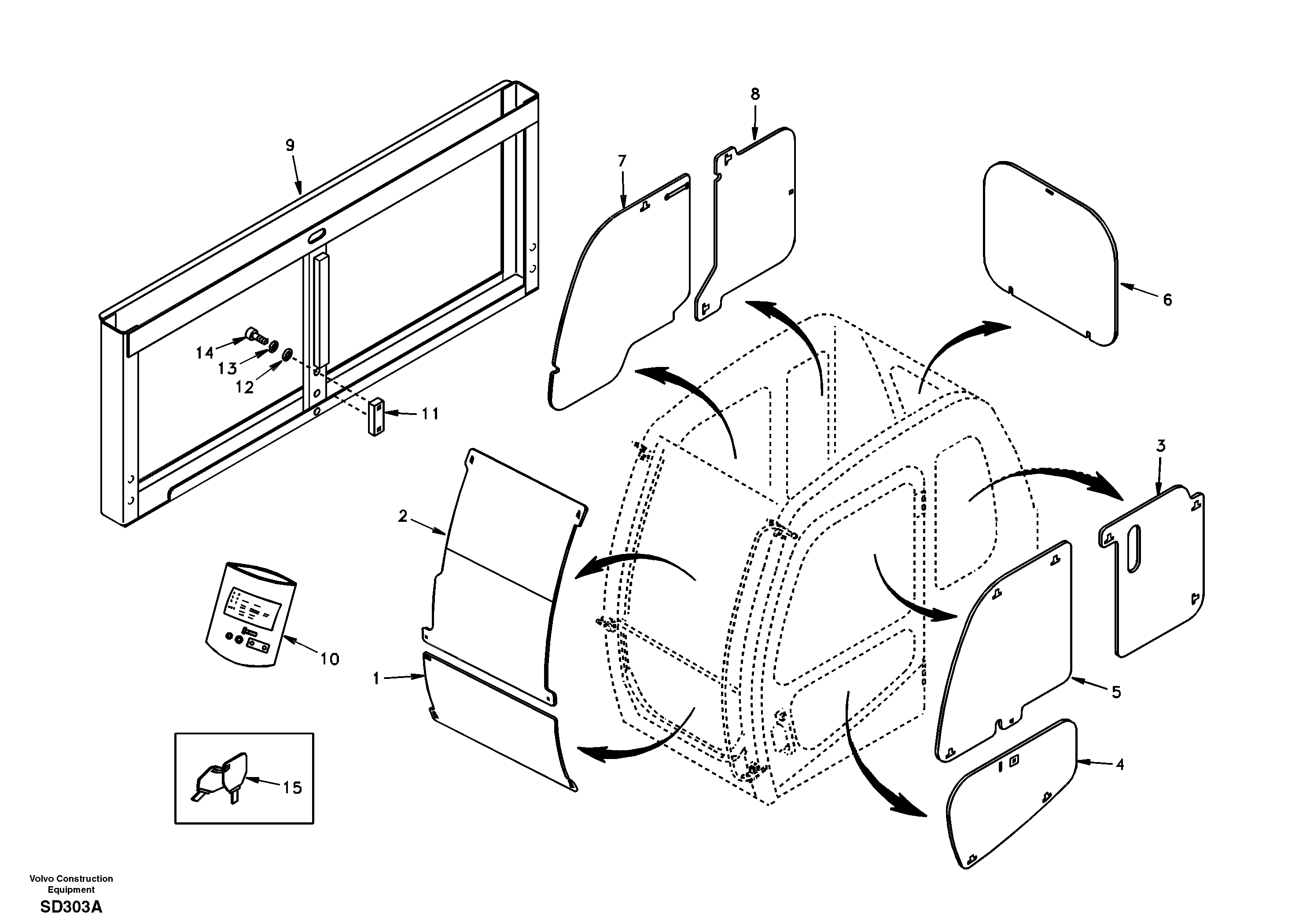 Antitheft system — volvo parts diagram