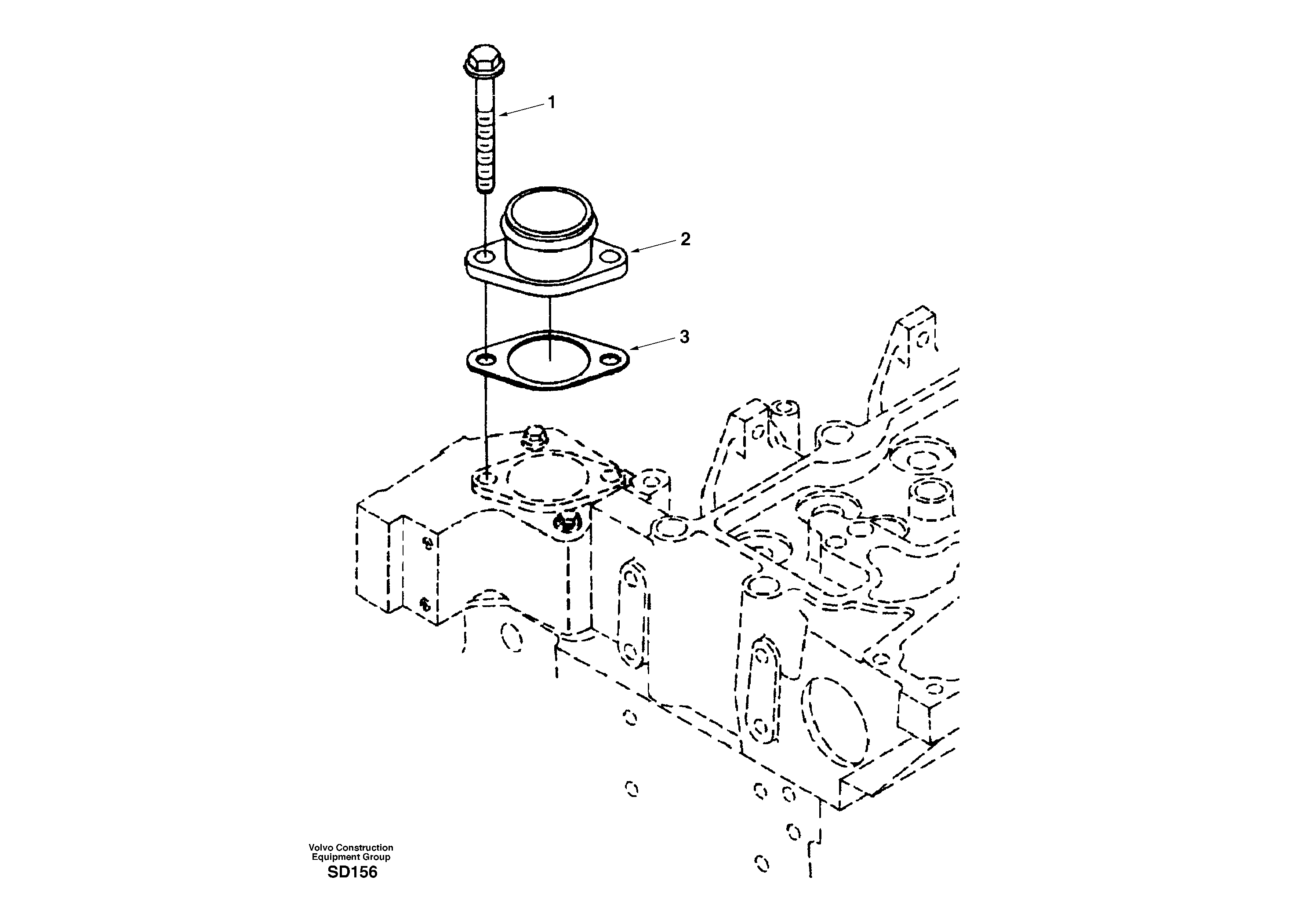 Water outlet connection — volvo parts diagram