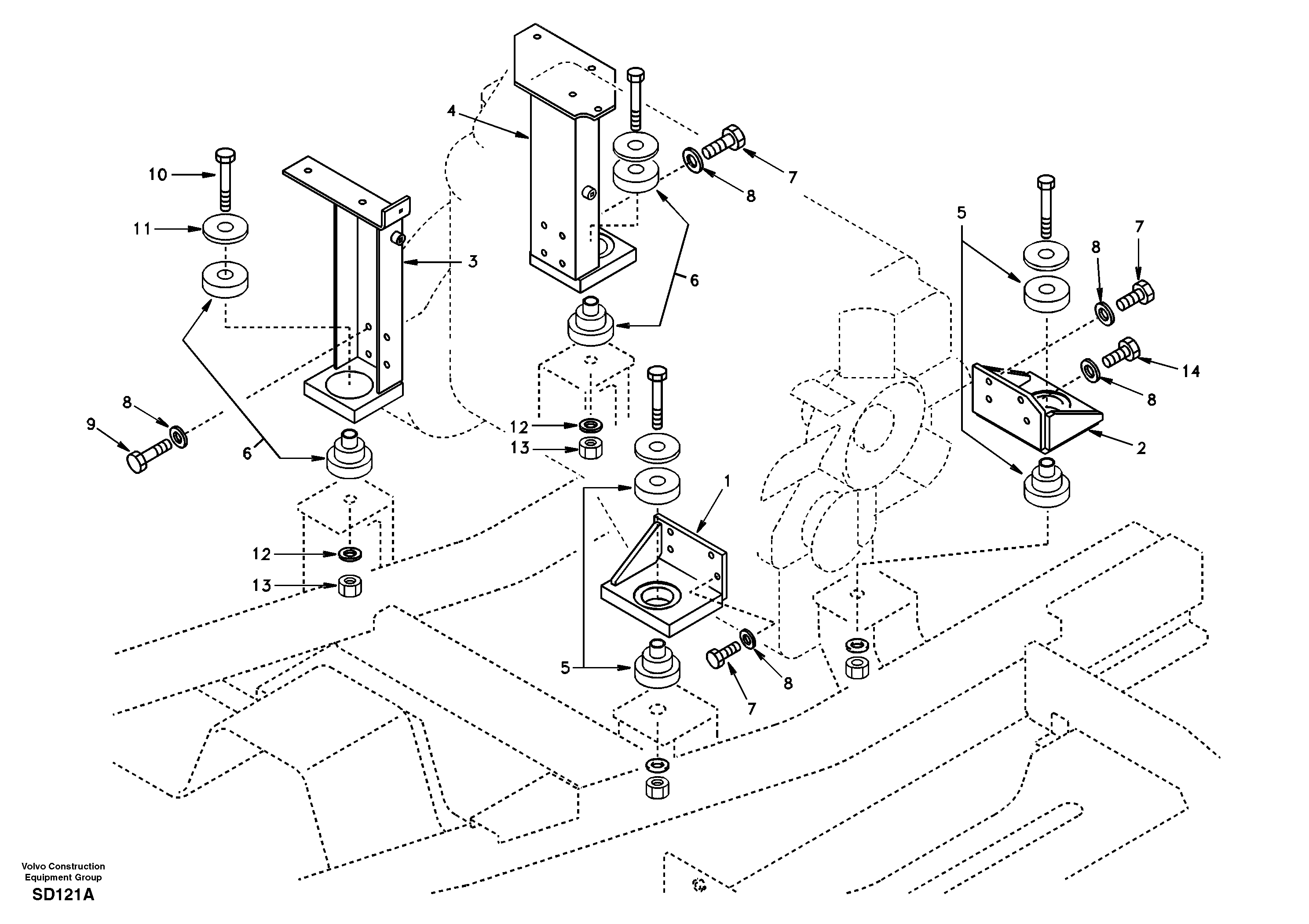 Engine mount — volvo parts diagram