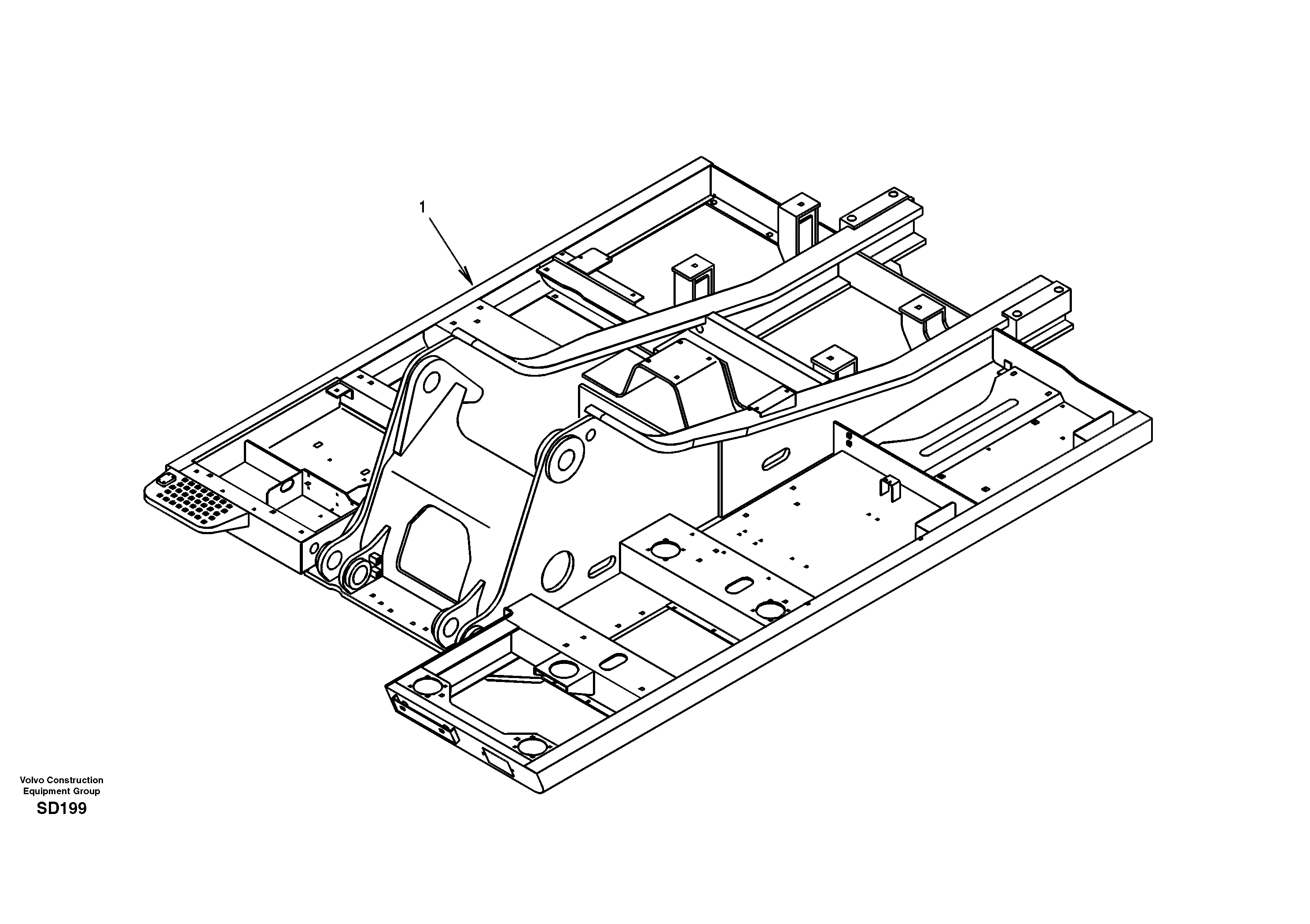 Upper frame — volvo parts diagram