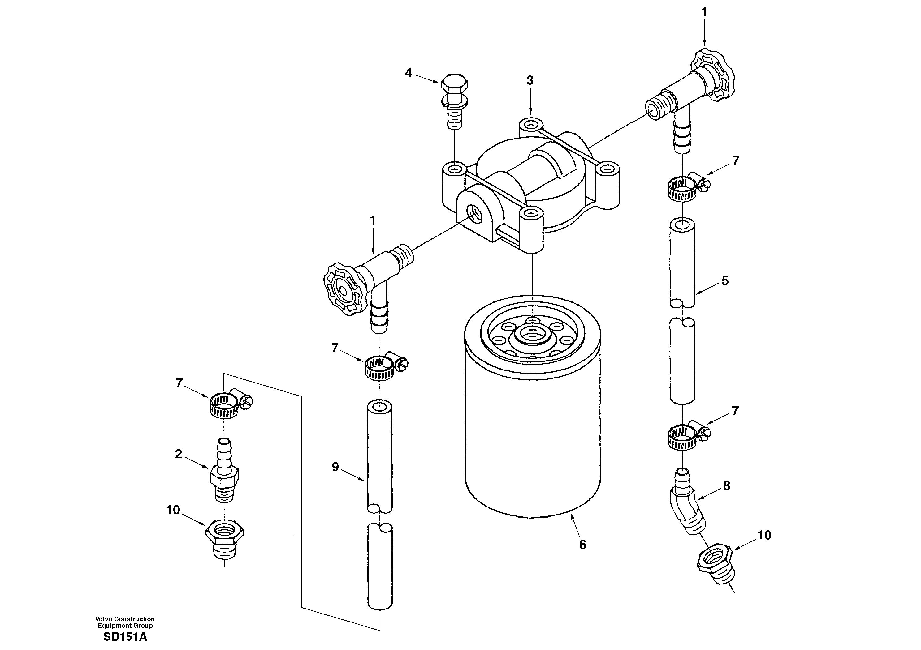 Coolant filter — volvo parts diagram