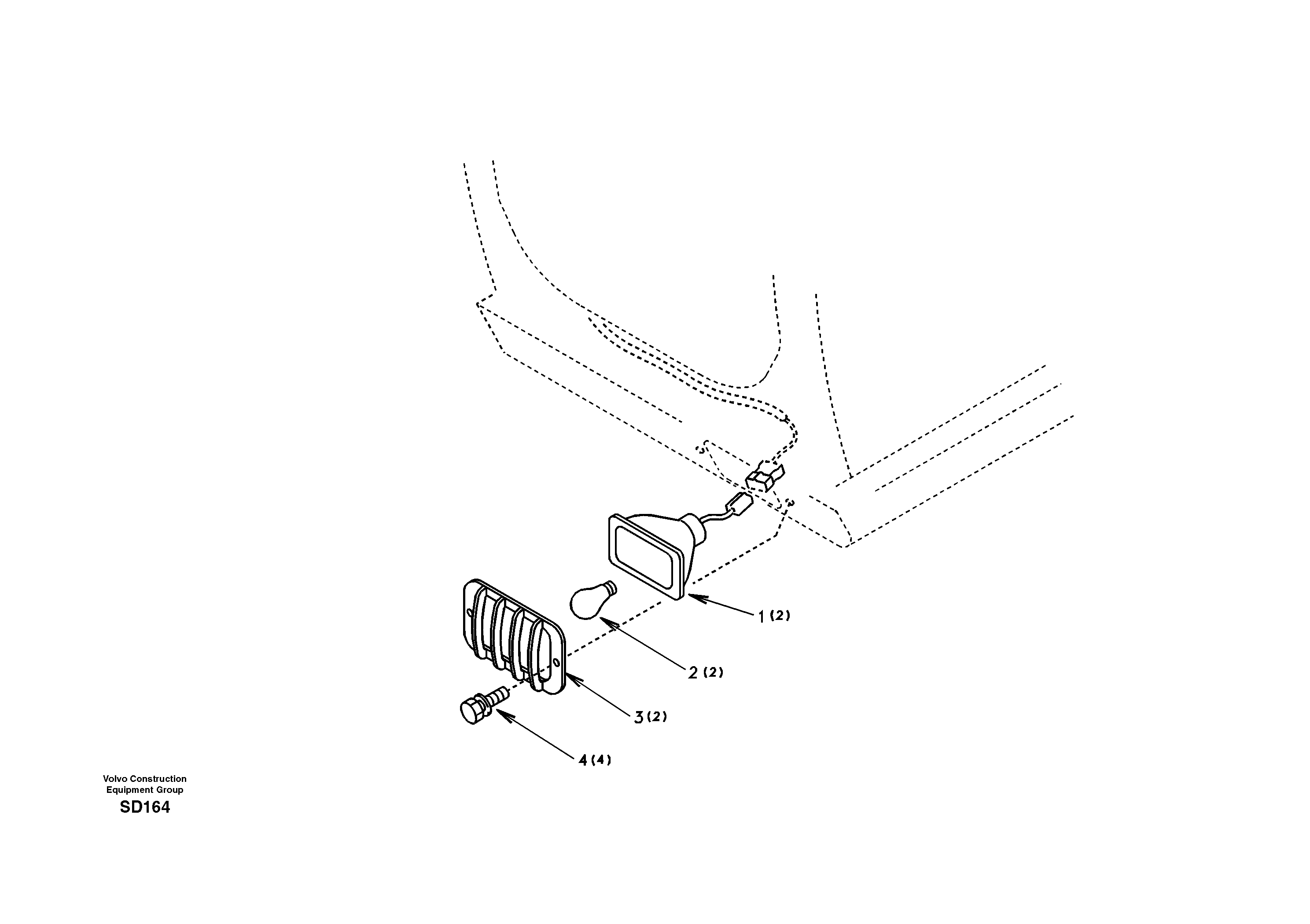 Lighting, front — volvo parts diagram