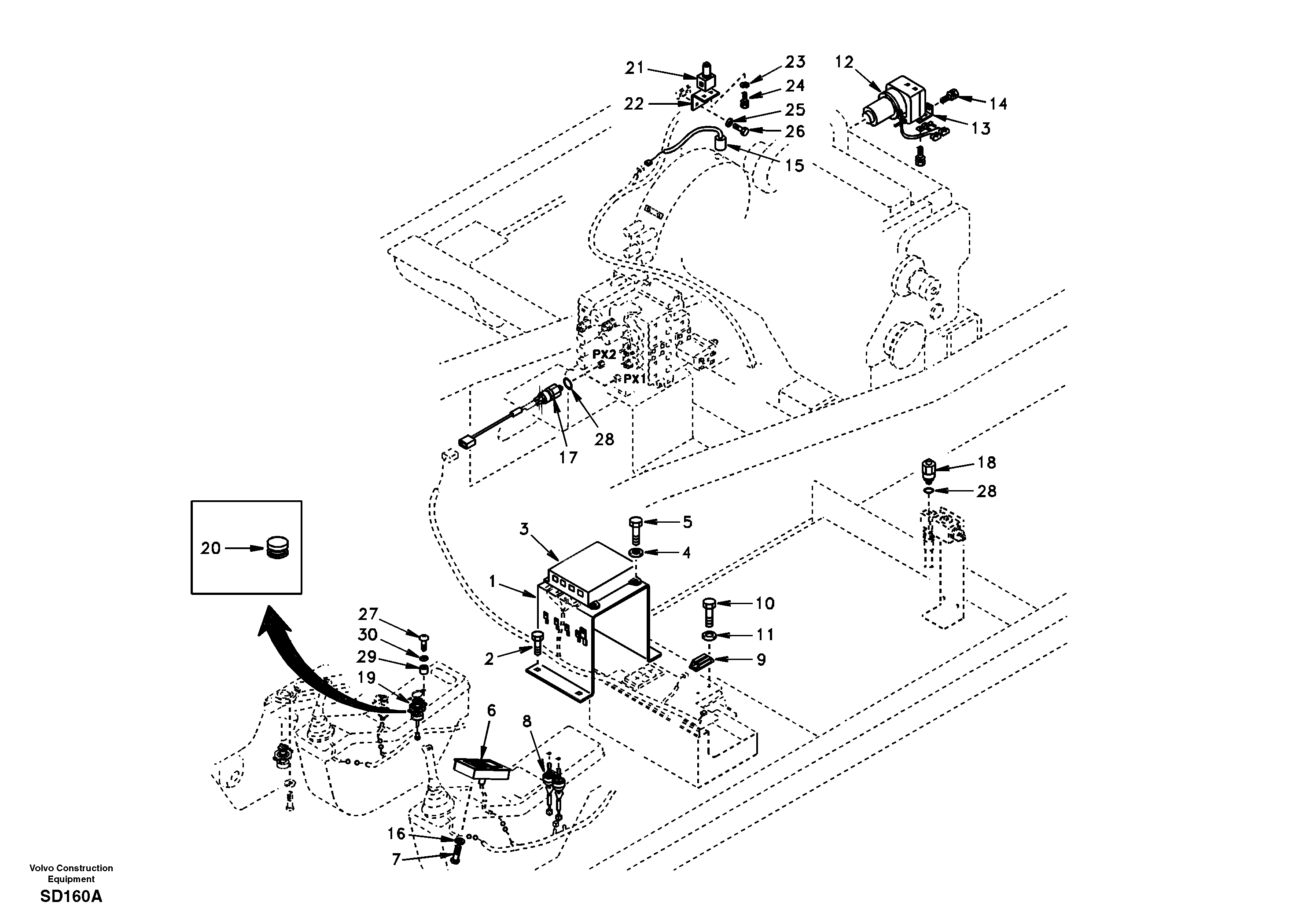 Automatic Speed control DG19A001 USA,STD — volvo parts diagram