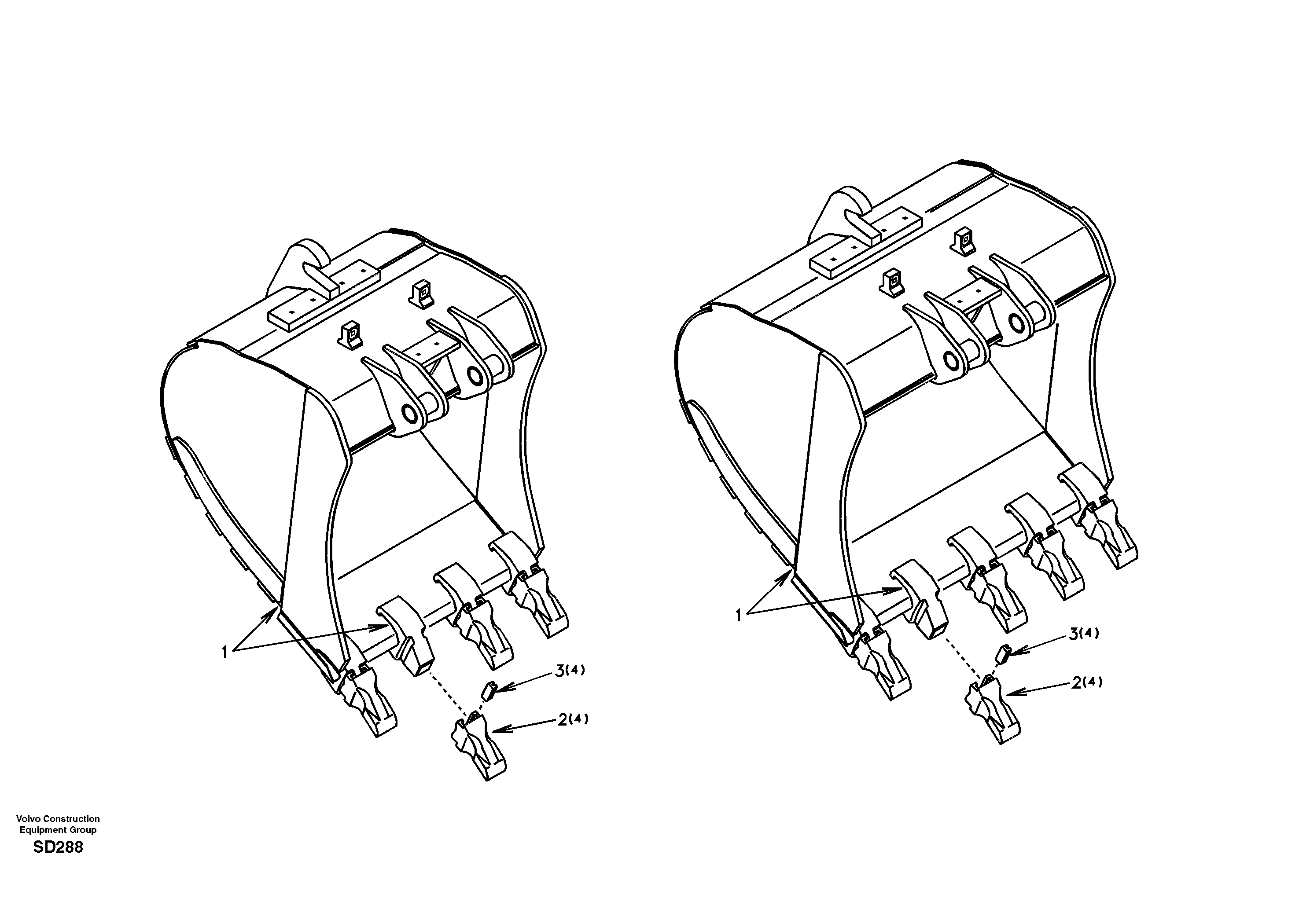 Buckets for Quickfit — volvo parts diagram