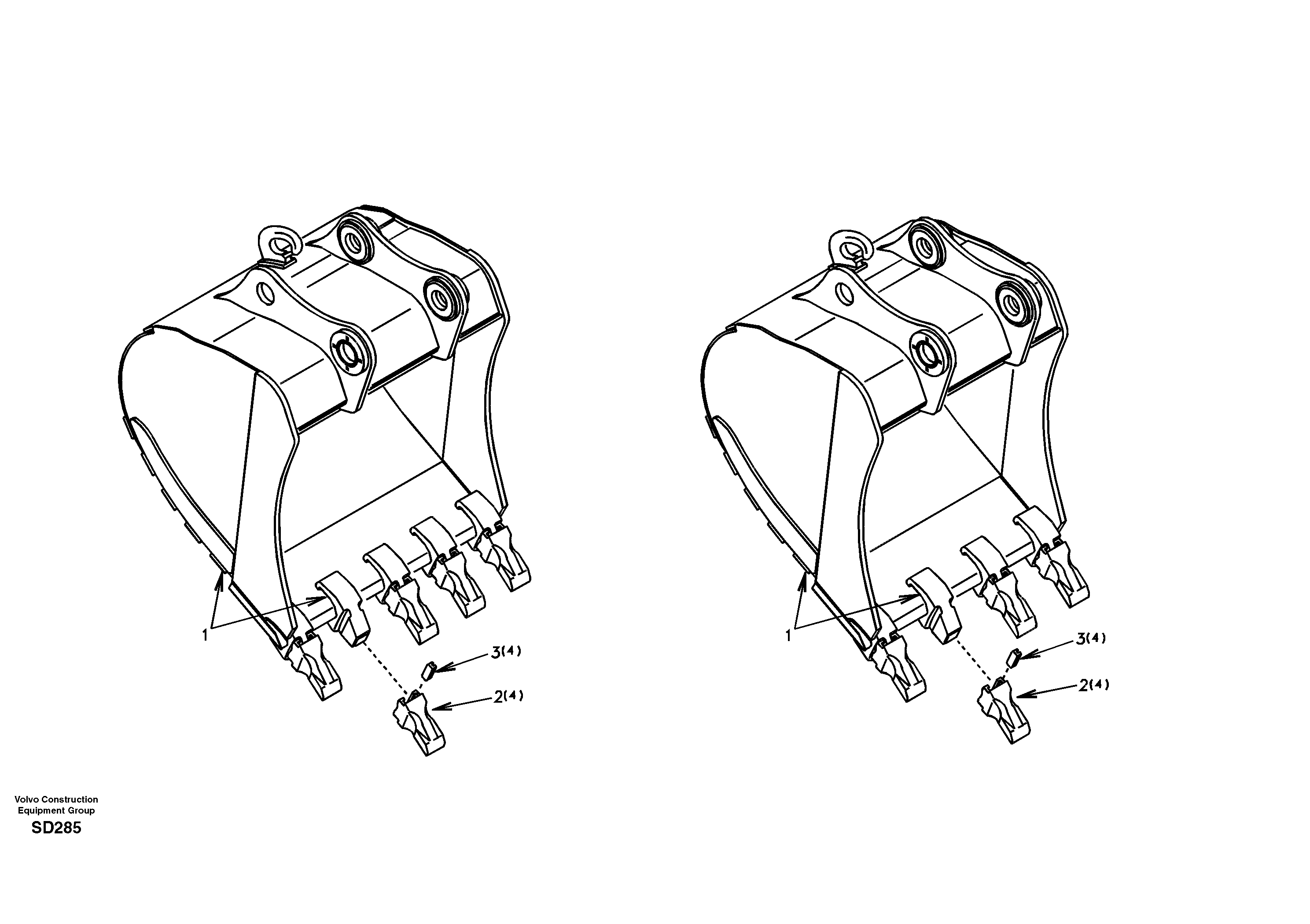 Bucket — volvo parts diagram