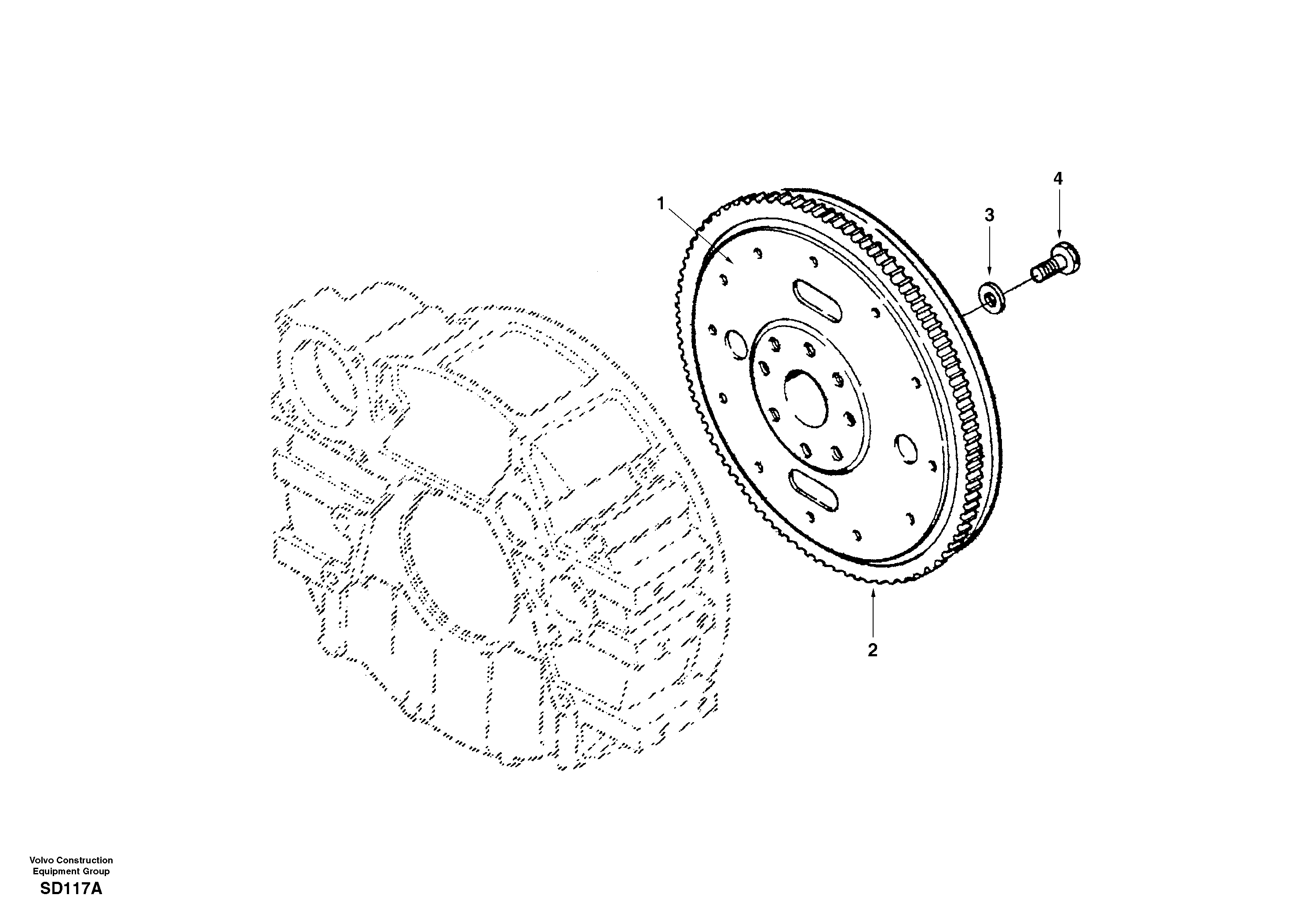 Flywheel — volvo parts diagram