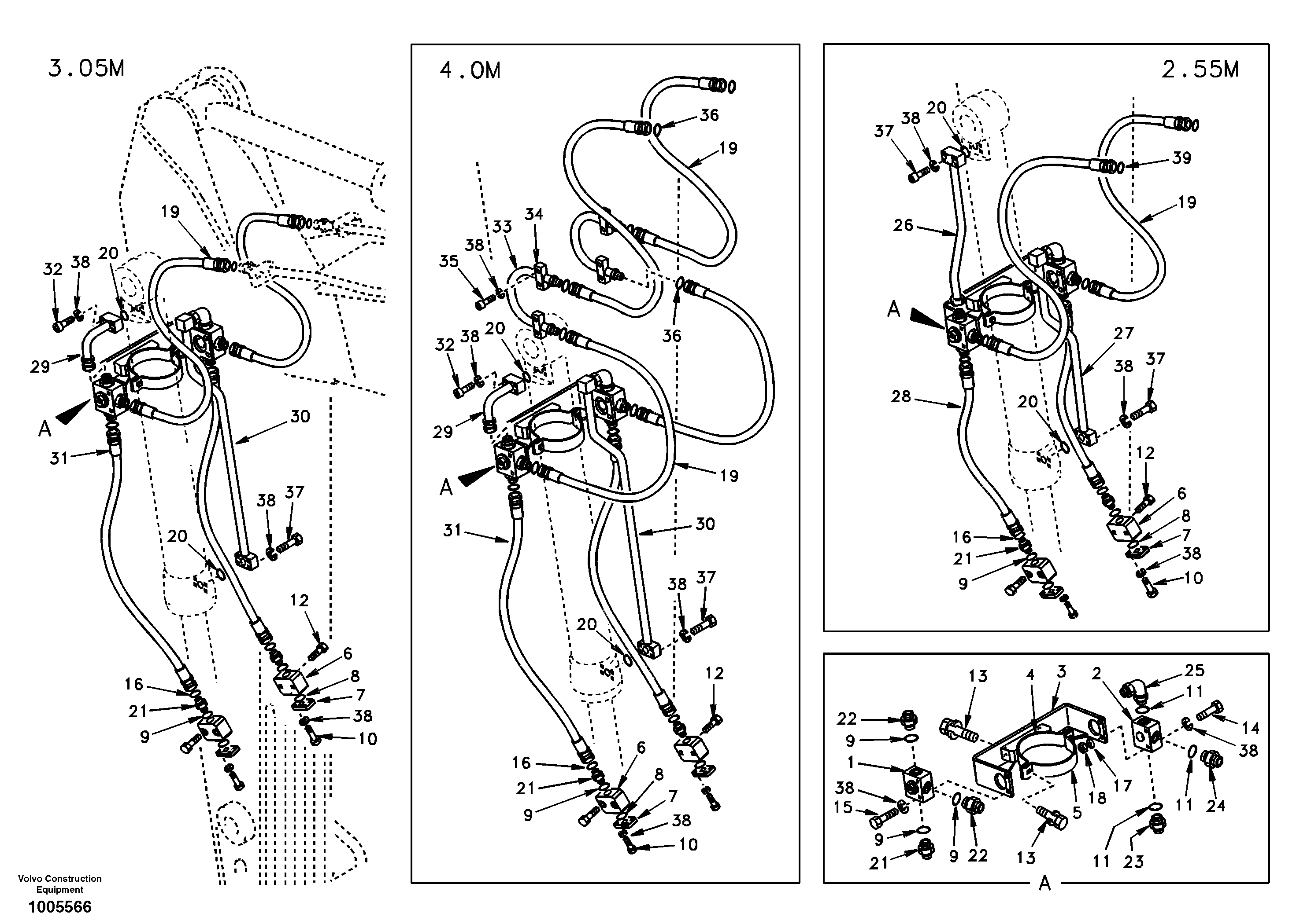 Working hydraulic, clamshell — volvo parts diagram