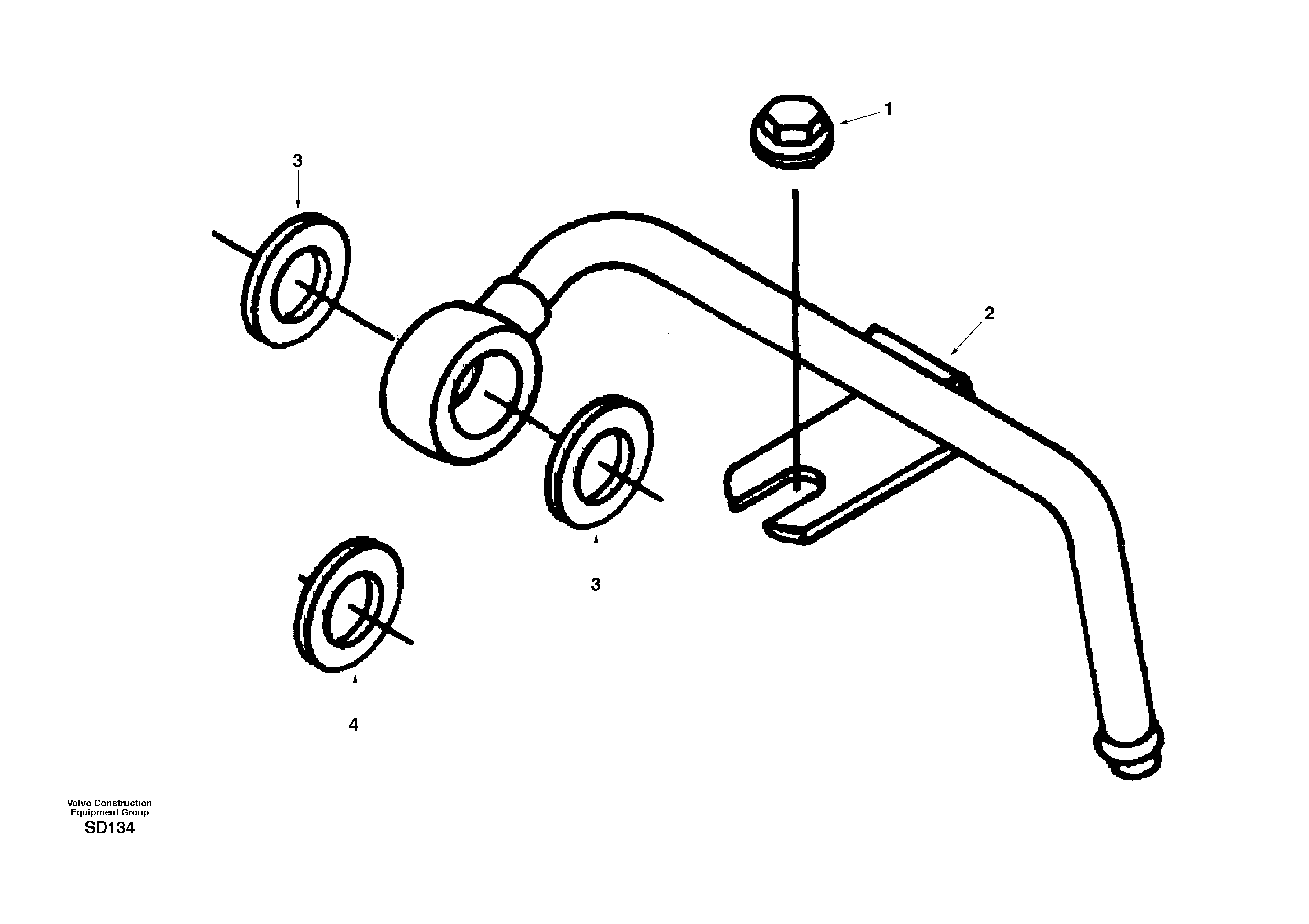 Fuel pipe. Drain — volvo parts diagram