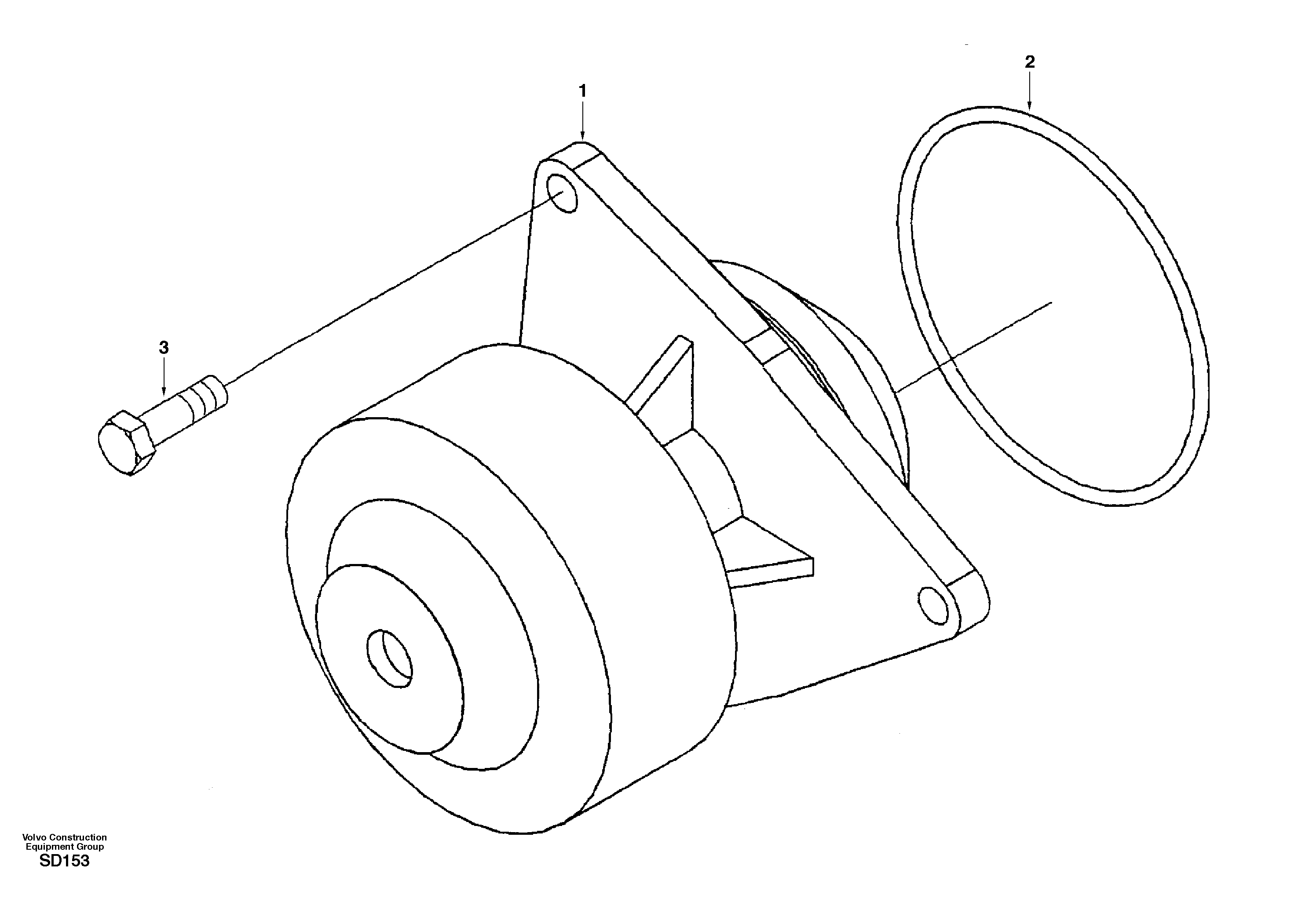 Water pump — volvo parts diagram