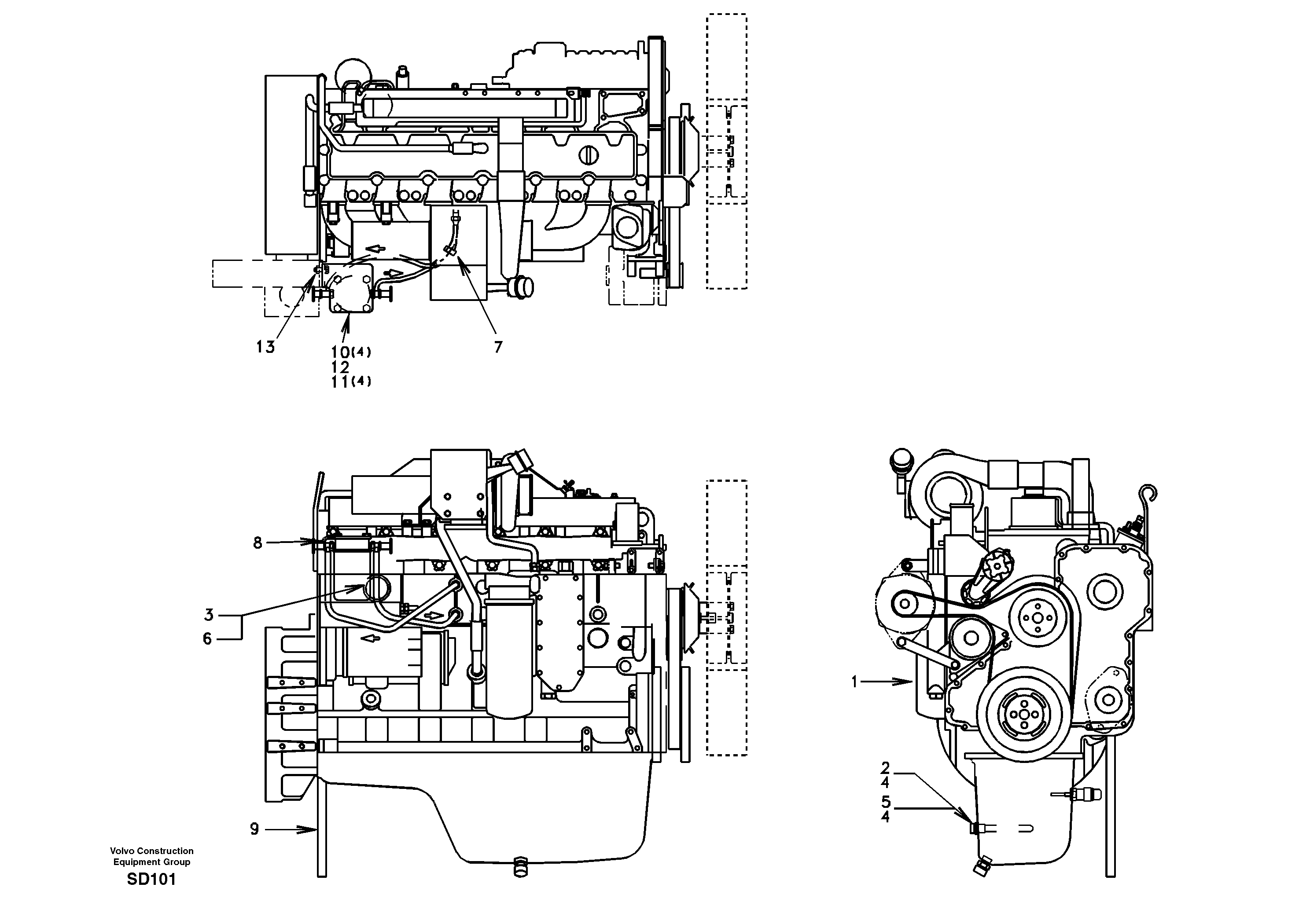 Engine — volvo parts diagram