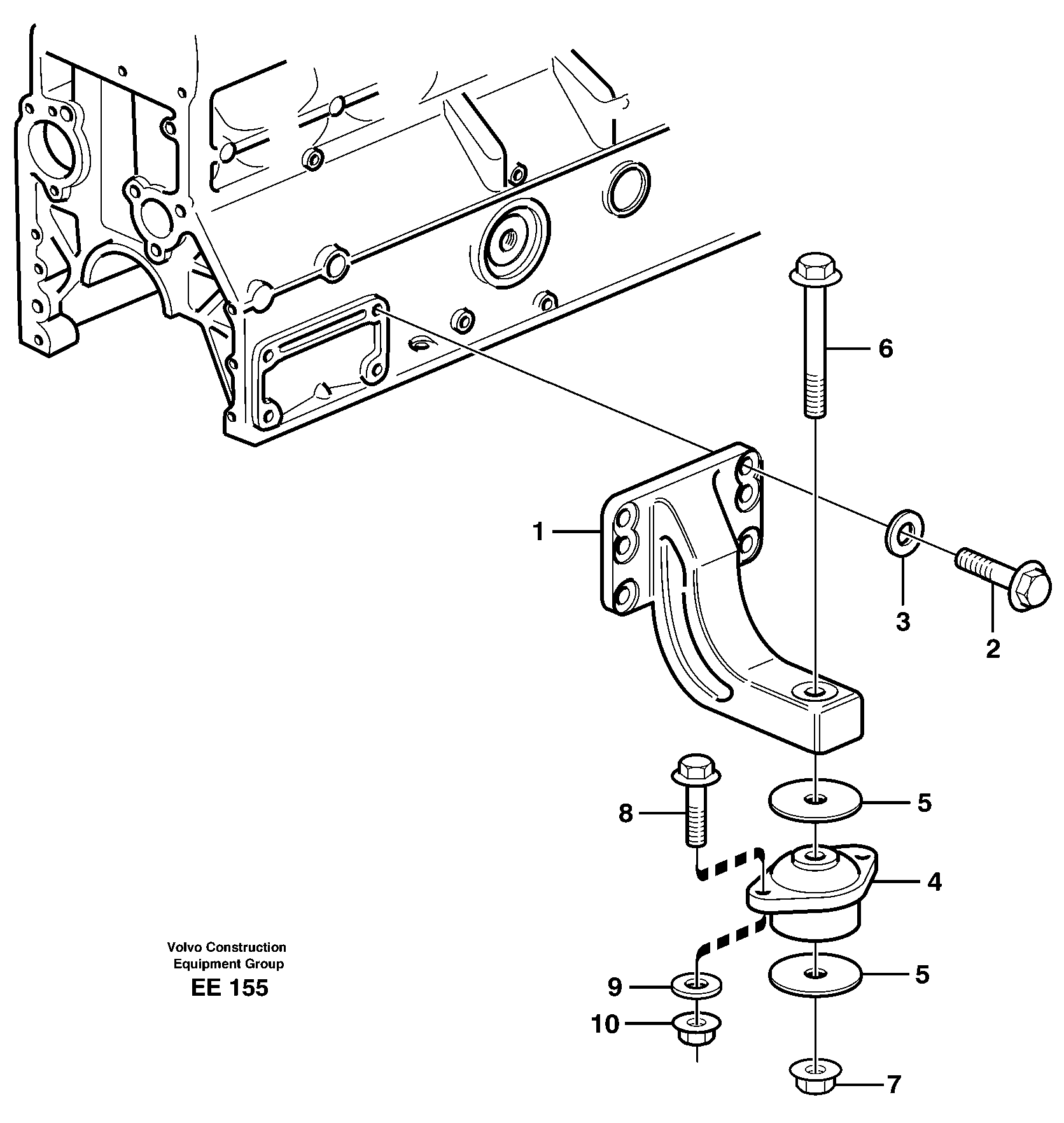 Engine mounting — volvo parts diagram